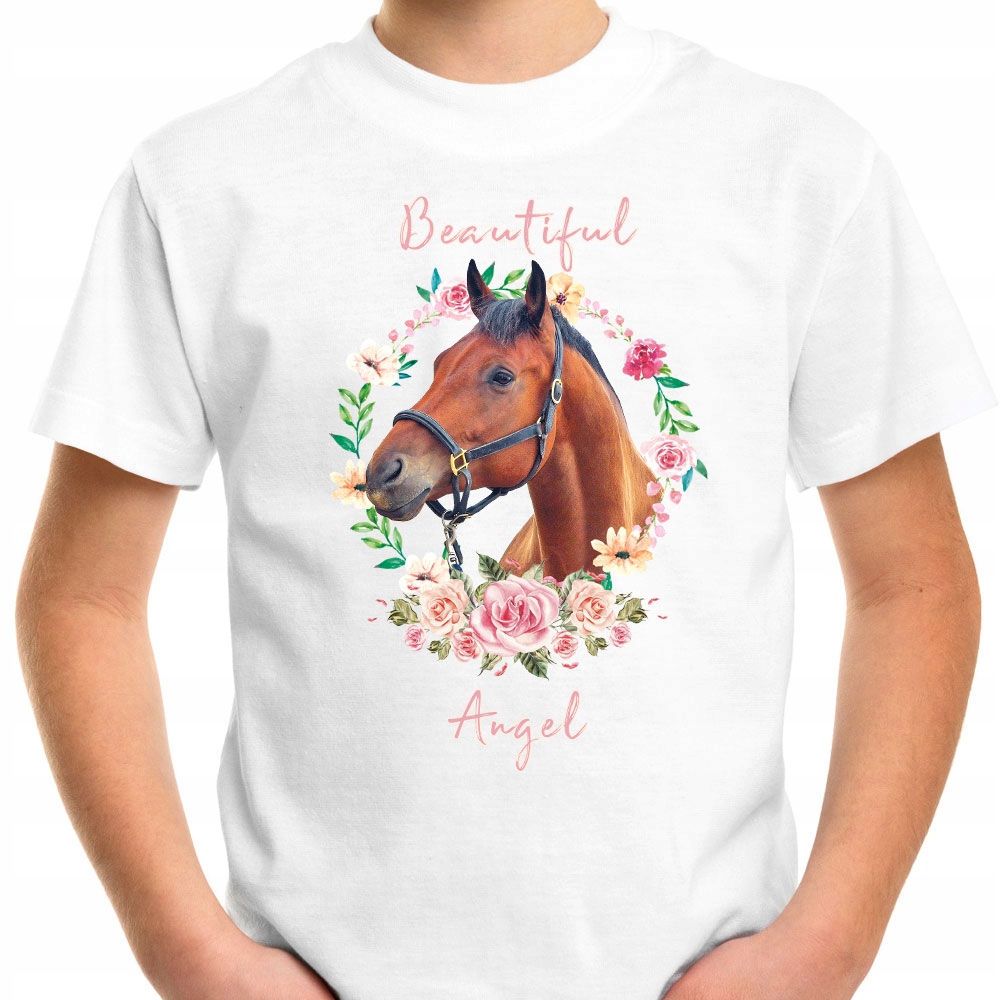 T-SHIRT KOSZULKA DLA DZIECKA KONIE 104 SUPER JAKOŚĆ