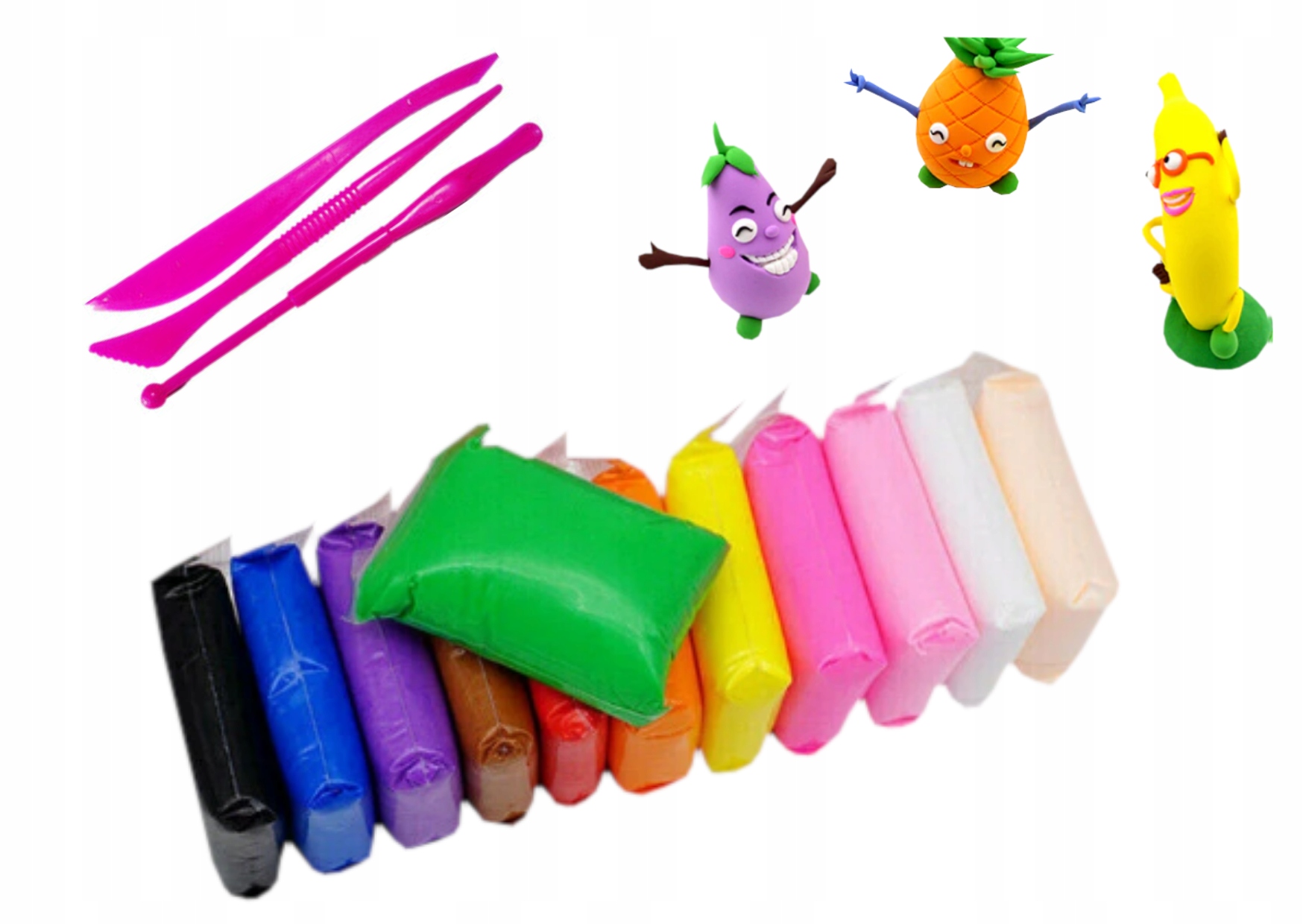 

Plastelina Polimerowa Glina Piankolina Senso 12SZT