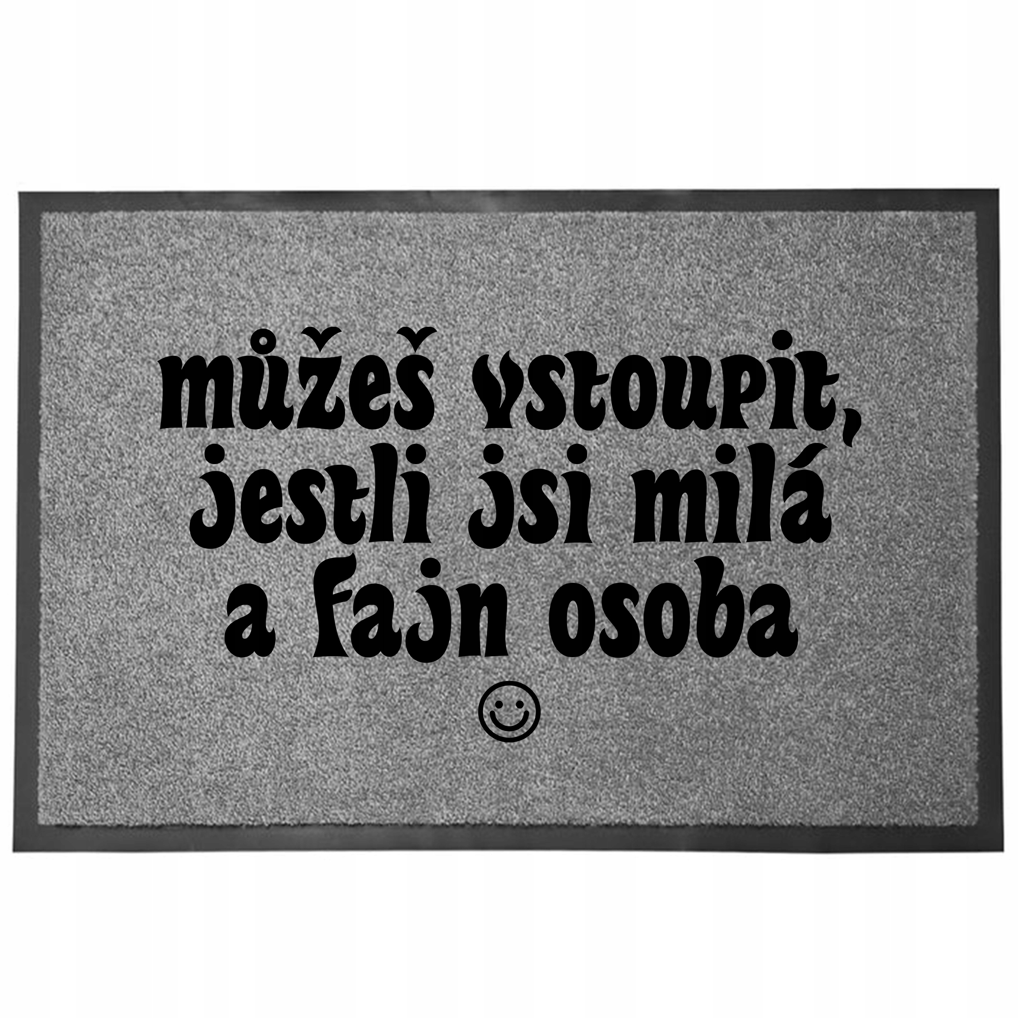 Wycieraczka Wejściowa Szara Możesz Wejść Dekoracyjna Do Domu