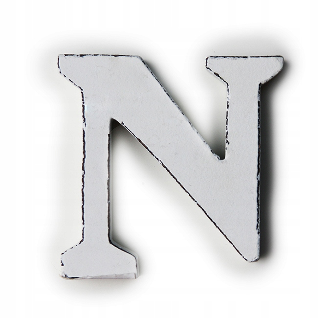 LITERA N BIAŁA MAŁA