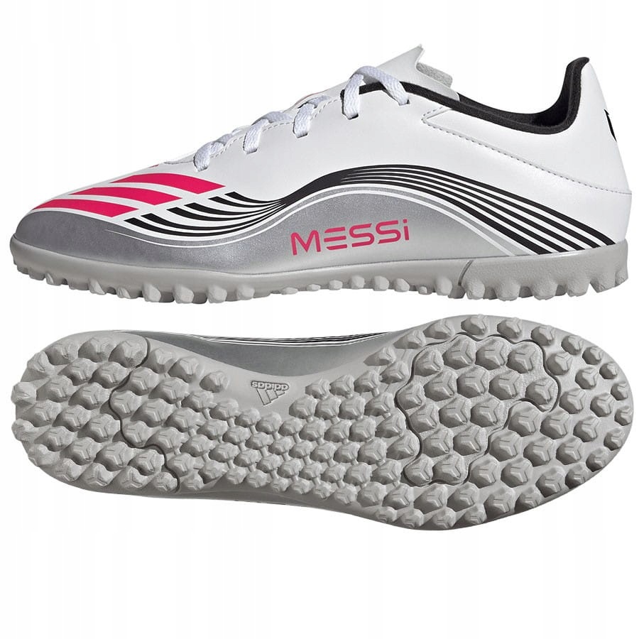 Buty adidas F50 Messi Club Tf JP7445 46, Biały