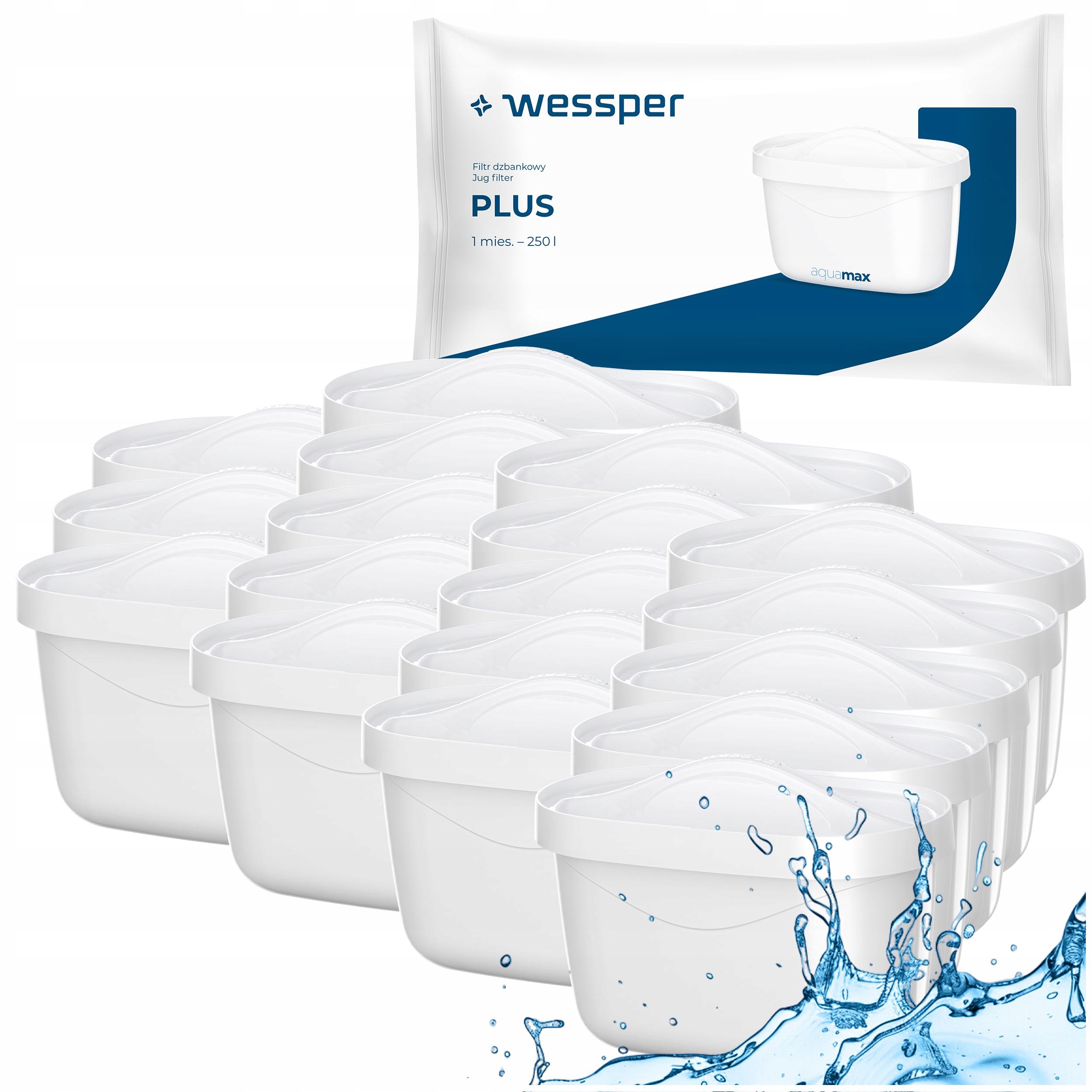 Wkład filtrujący filtr wody Wessper aquamax Plus do dzbanka filtrującego 20
