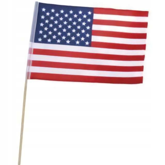 

Flaga Usa z patyczkiem Stany Zjednoczone ameryka