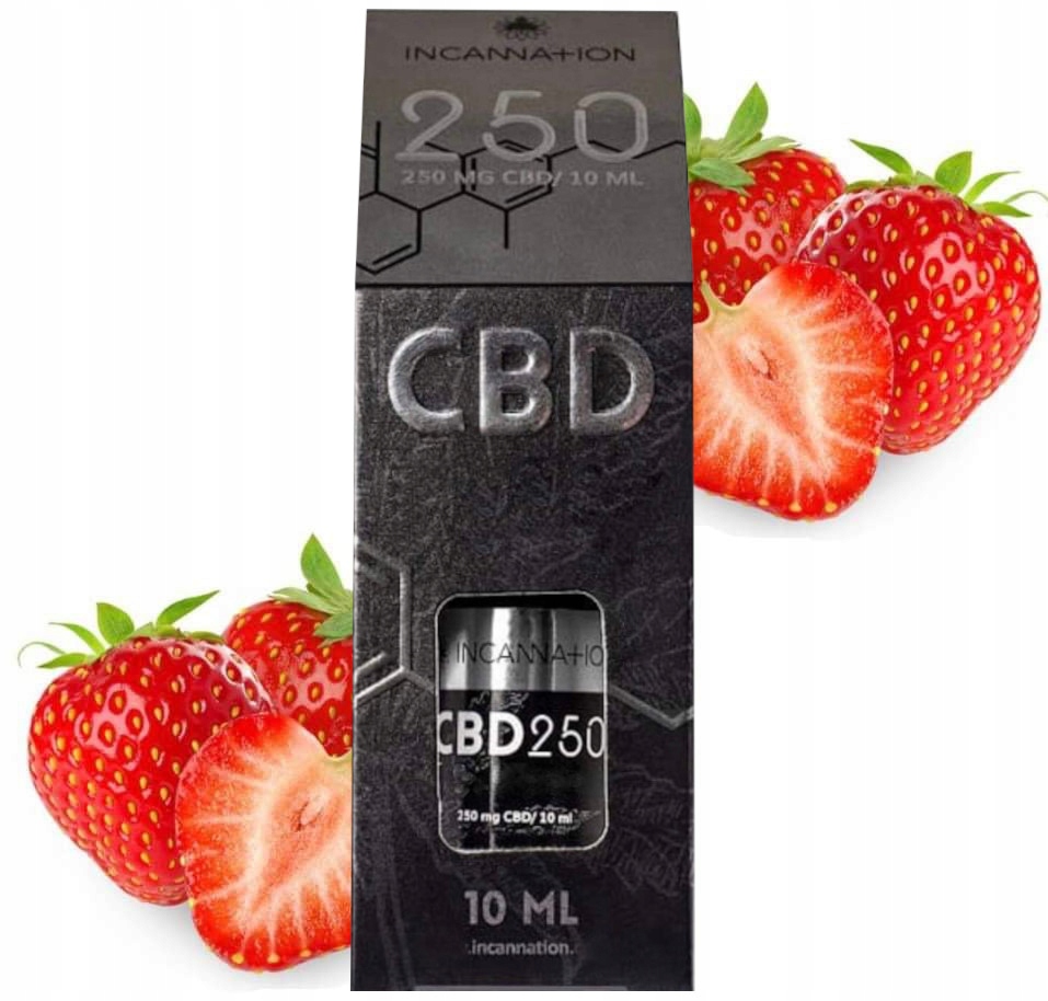 Liquid 250 Mg Cbd Olejek Do Waporyzacji Truskawka Bateria Vape Pen 10 ml