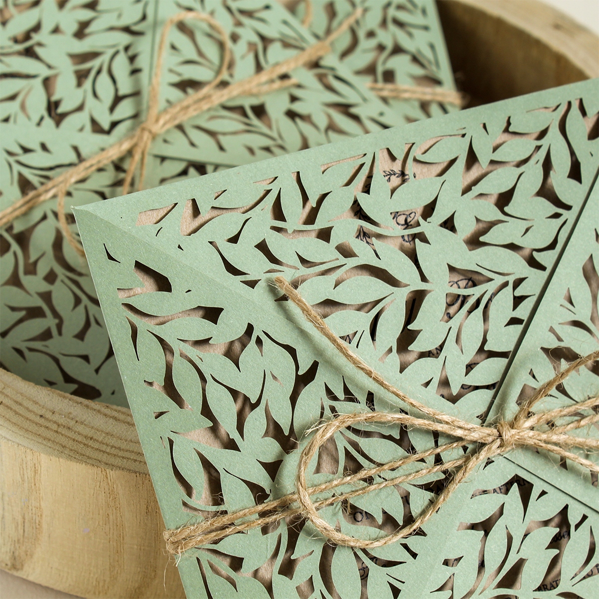 zaproszenia ślubne eko rustykalne boho PRÓBKA Marka inna