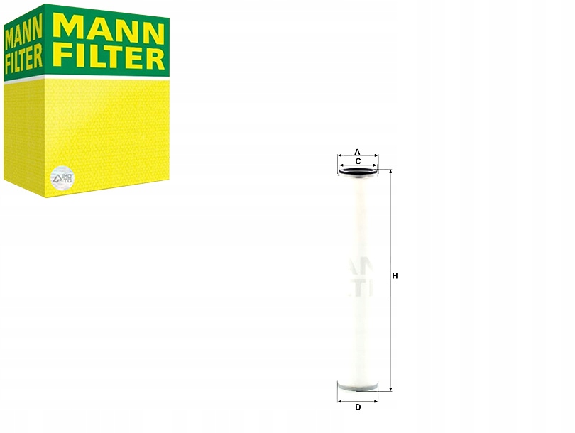 Filtr odpowietrzenia skrzyni korbowej pasuje do: BECKER-KOMPRESSOREN U Marka Mann-Filter