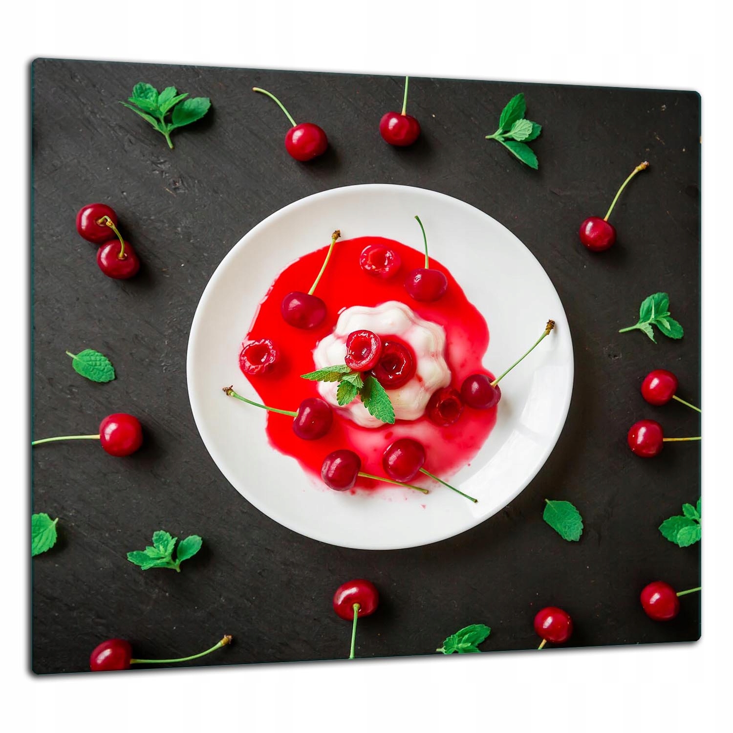 Skleněná Ochranná Deska Panel Lepidlo 65x60 Ovoce Lacobel 7v1