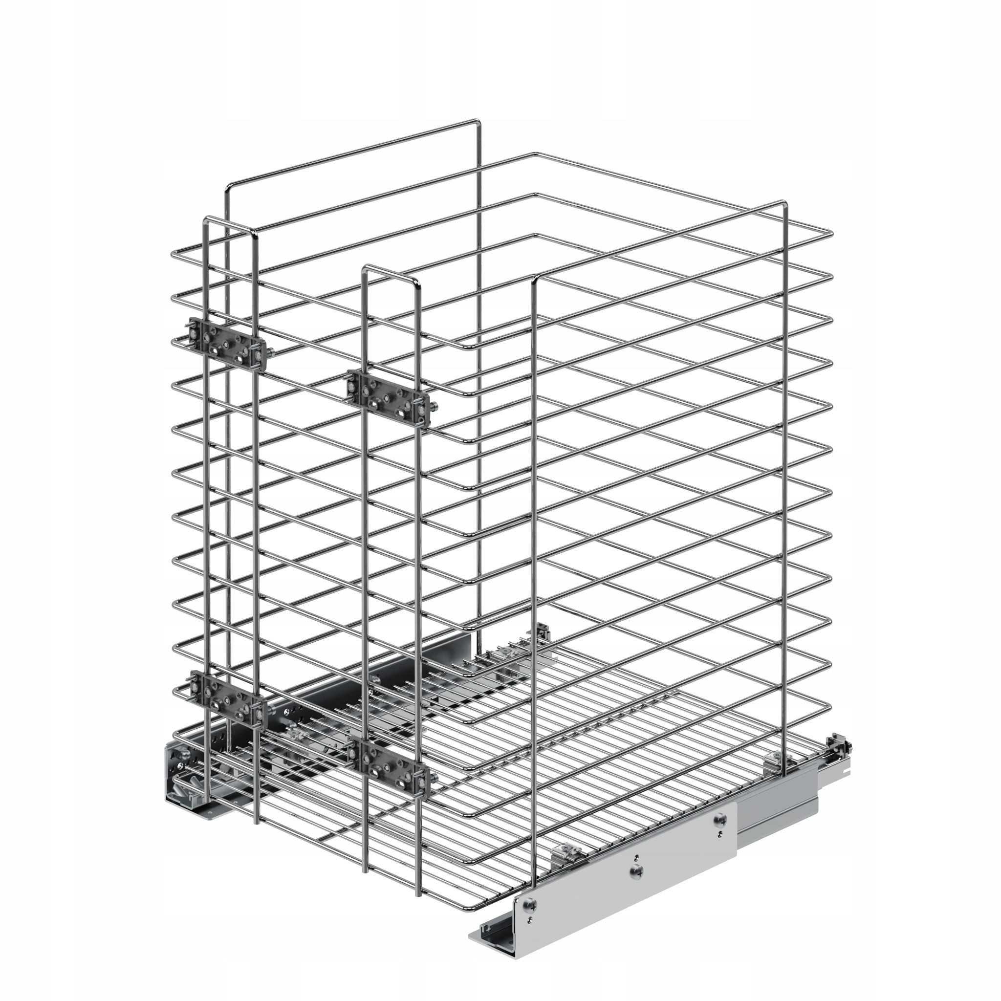 KOSZ NA BIELIZNĘ 60 PROWADNICA BLUM CHROM