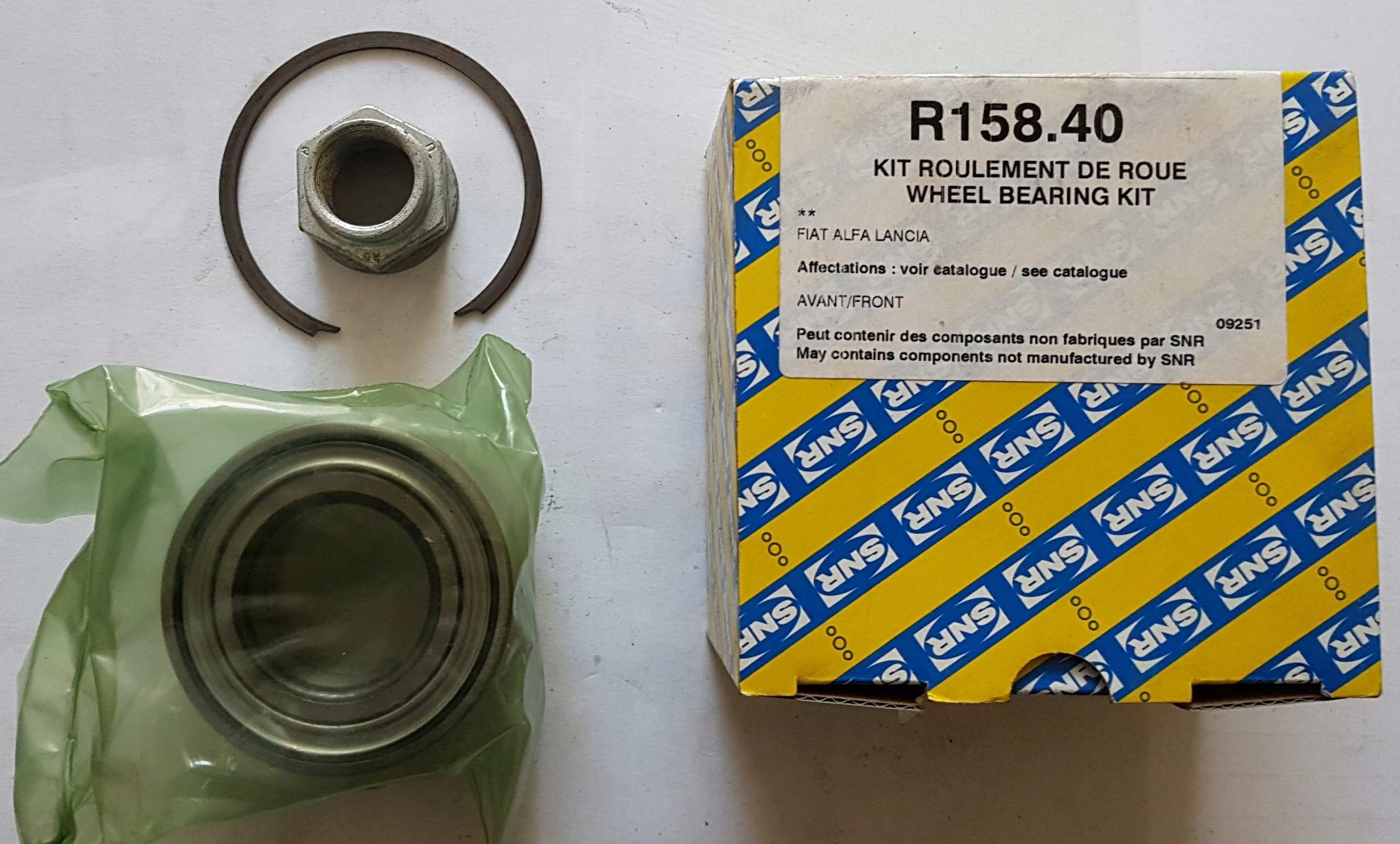 ŁOŻYSKO KOŁA PRZÓD FIAT PALIO ALBEA 02- ABS Numer katalogowy części R158.40