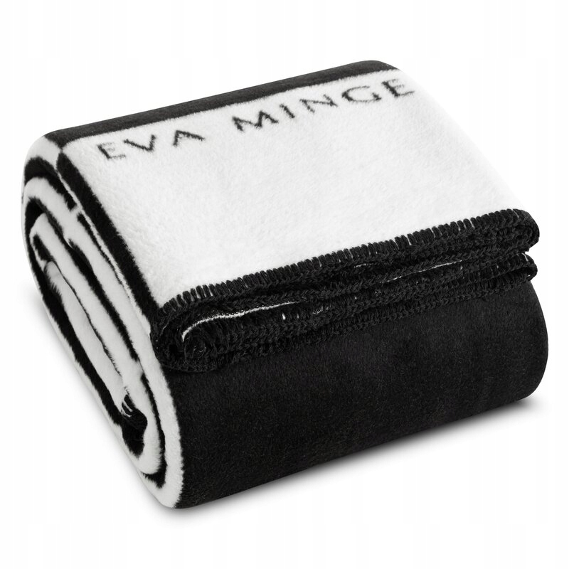 Akrylová bavlněná deka 220x240 Elegant bílá černá Eva Minge