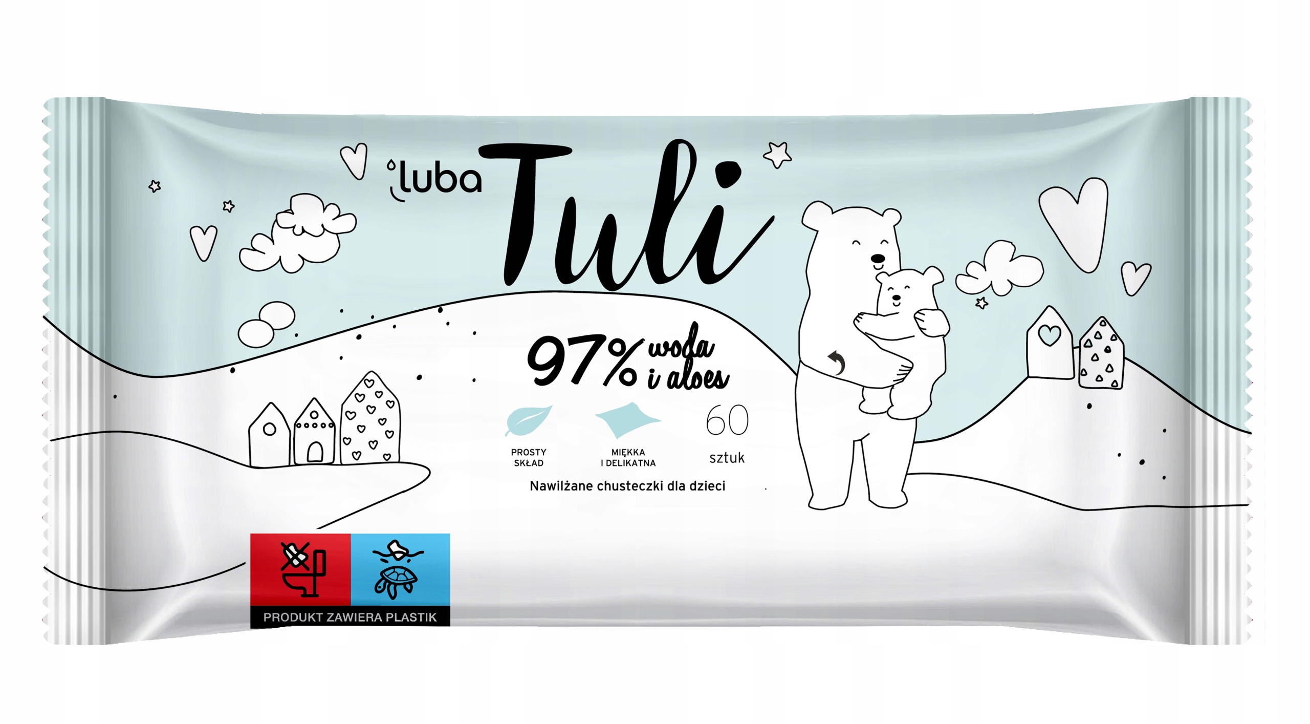 Zestaw chusteczek LUBA TULI 720 sztuk Linia tuli