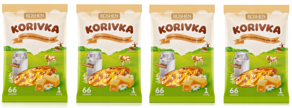 Cukierki Roshen Krówka Mleczna 1kg x4