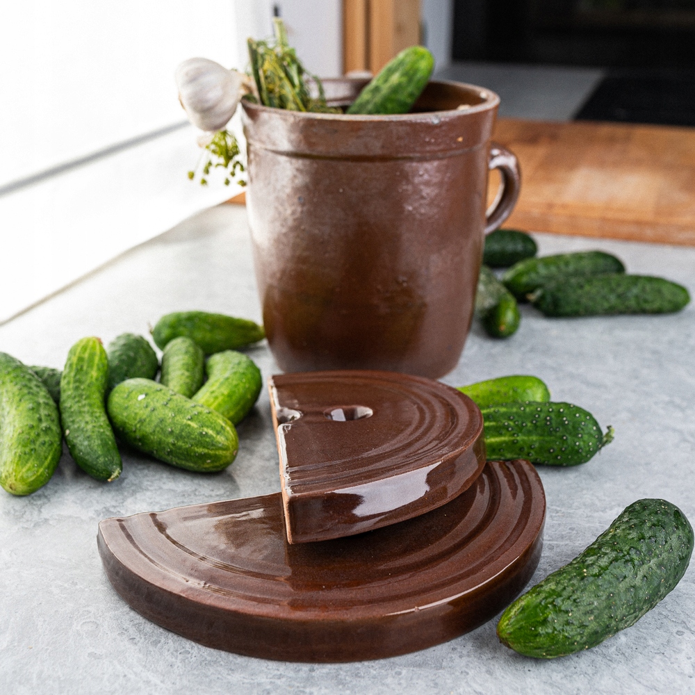 KAMIEŃ DOCISKOWY DO BECZKI 12L / 16L GARNKA 21cm Marka Krystynka