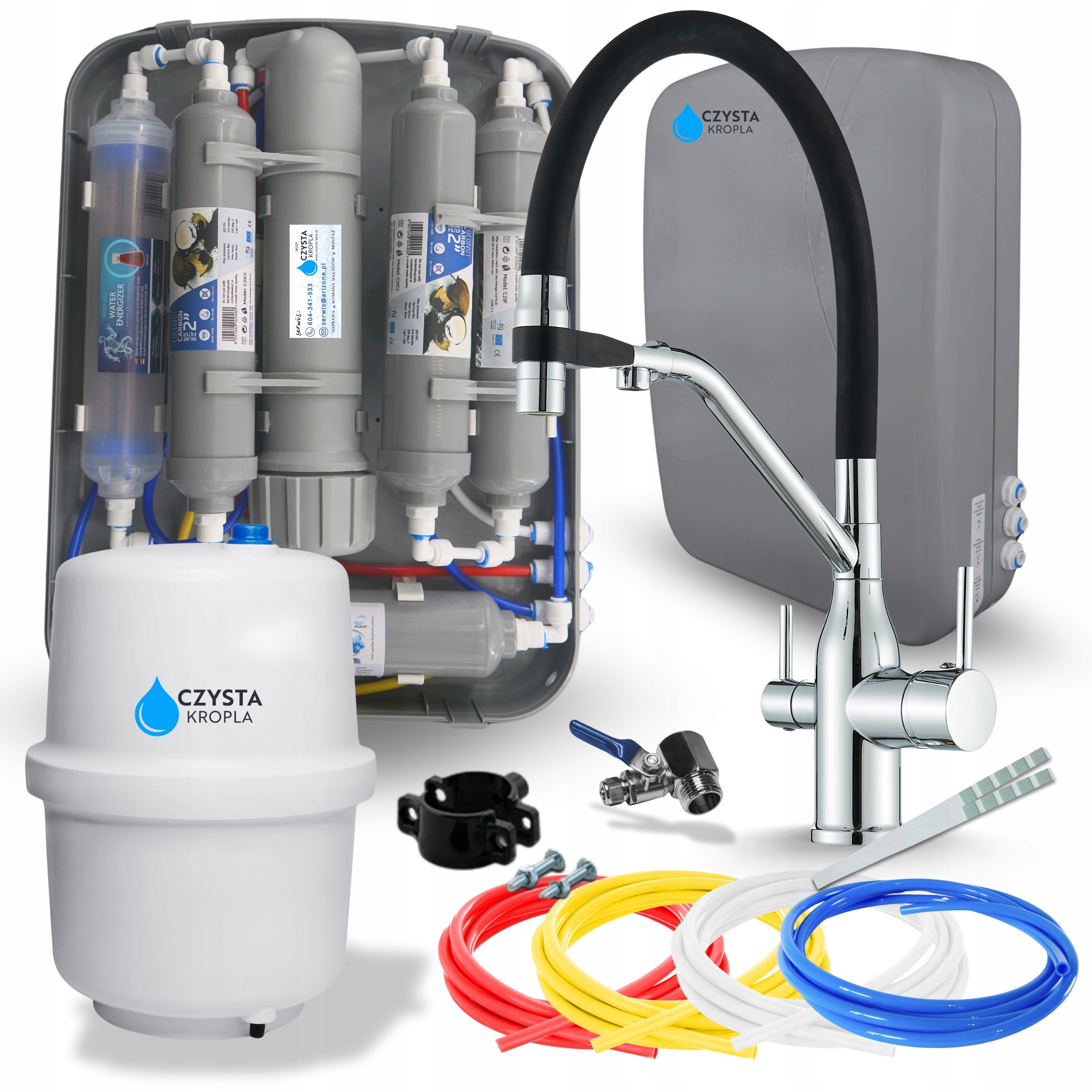Sada na filtrovanie 7-stupňový kuchynský štrukturátor vody Kohútik Komplet