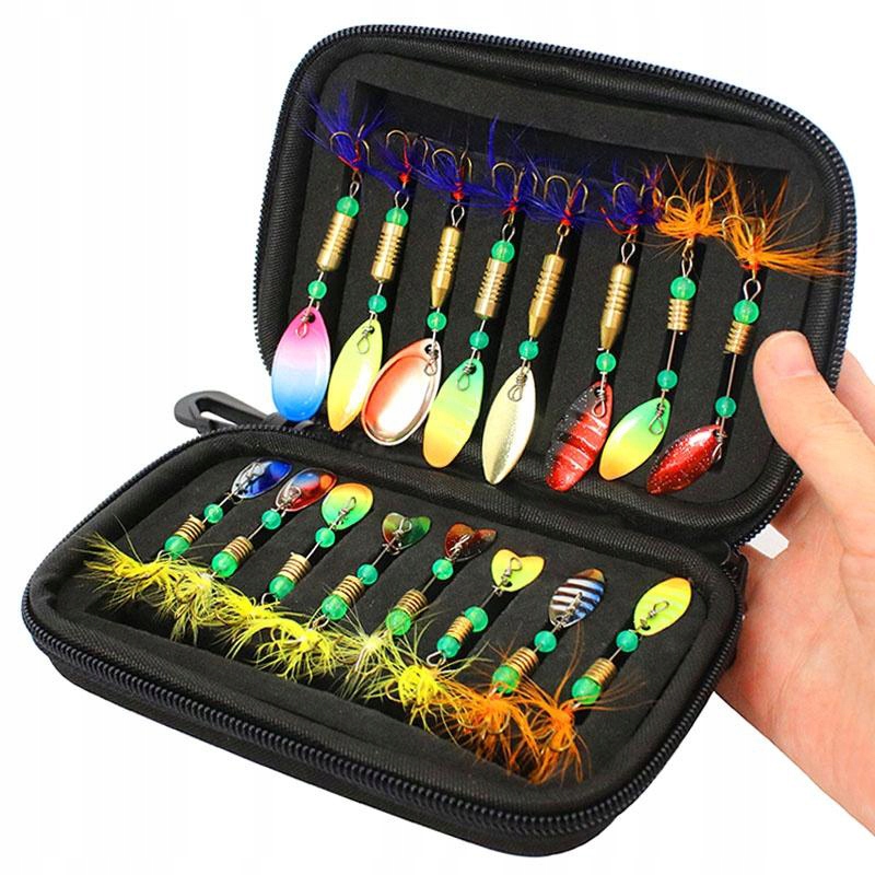 ZESTAW WĘDKARSKI PRZYNĘTA OBROTÓWKA RYBY SZCZUPAK