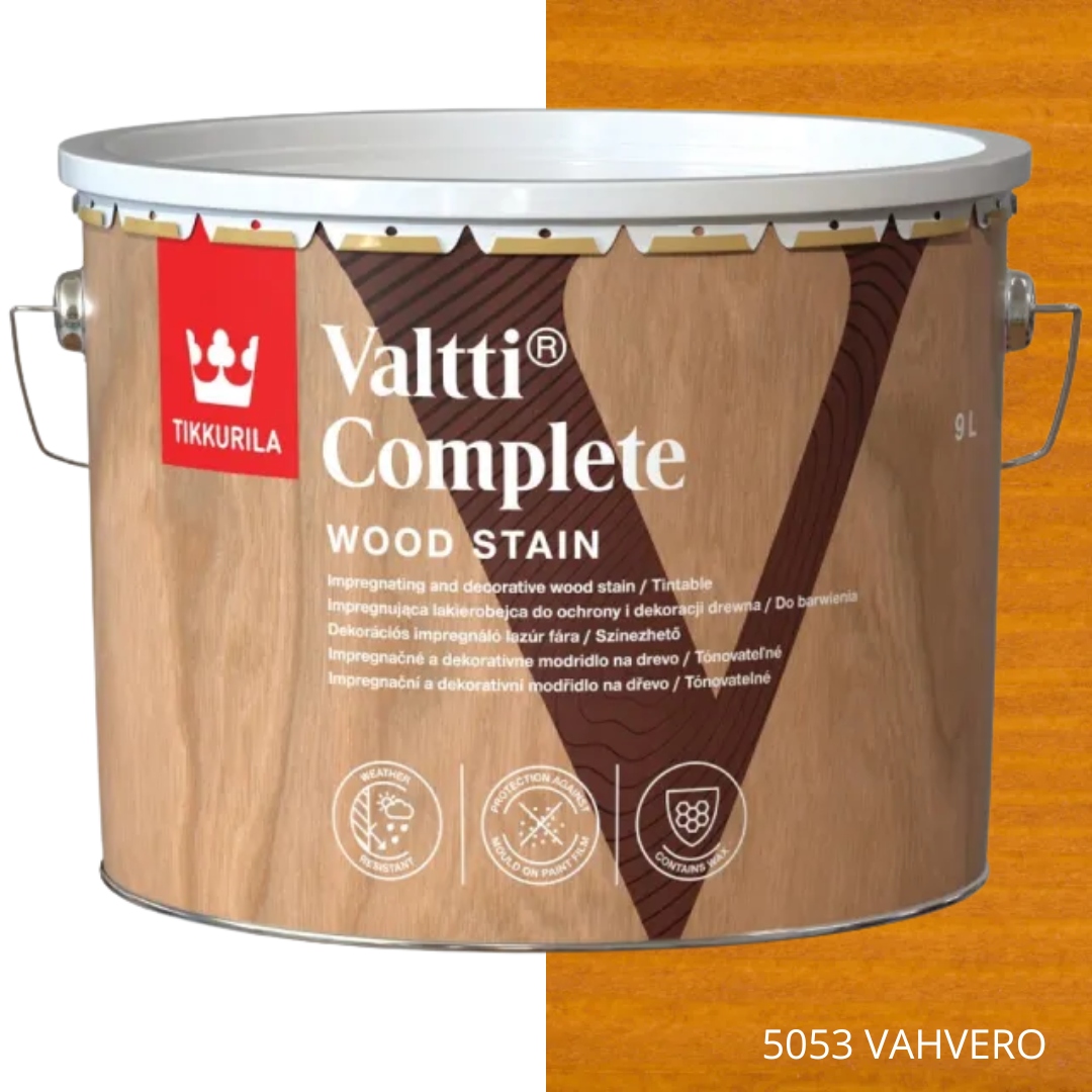 Tikkurila Lakierobejca Valtti Complete 9L Kolor 5053 Vahvero
