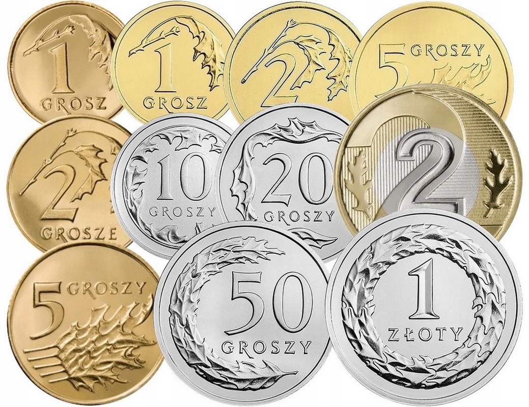 Komplet monet obiegowych 2014 r. UNC 11 sztuk