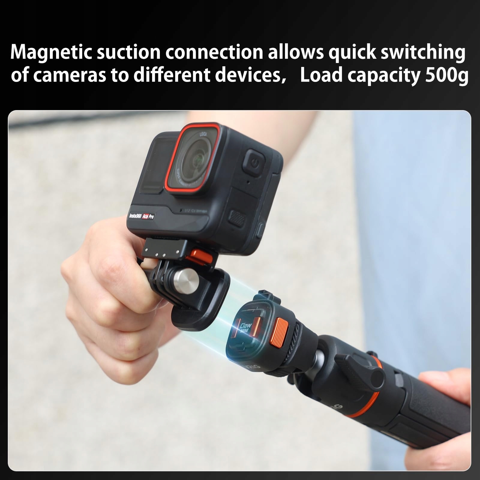 VRIG Zestaw Akcesoriów Do Gopro Hero Magnetyczny Adapter Szybkozłączka — miniatura 5