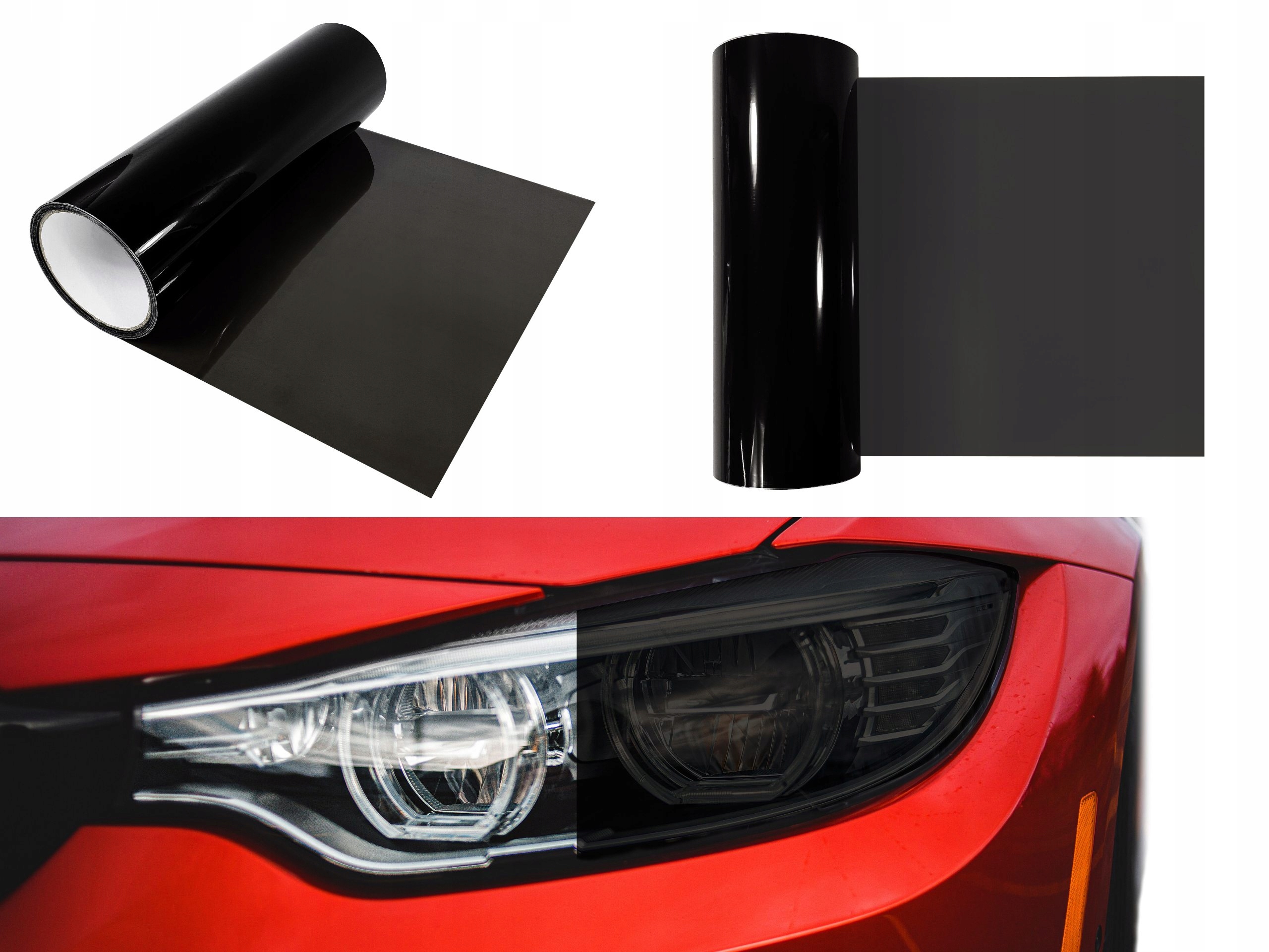 

Folia Do Przyciemniania Lamp Czarna 30x50cm FL3