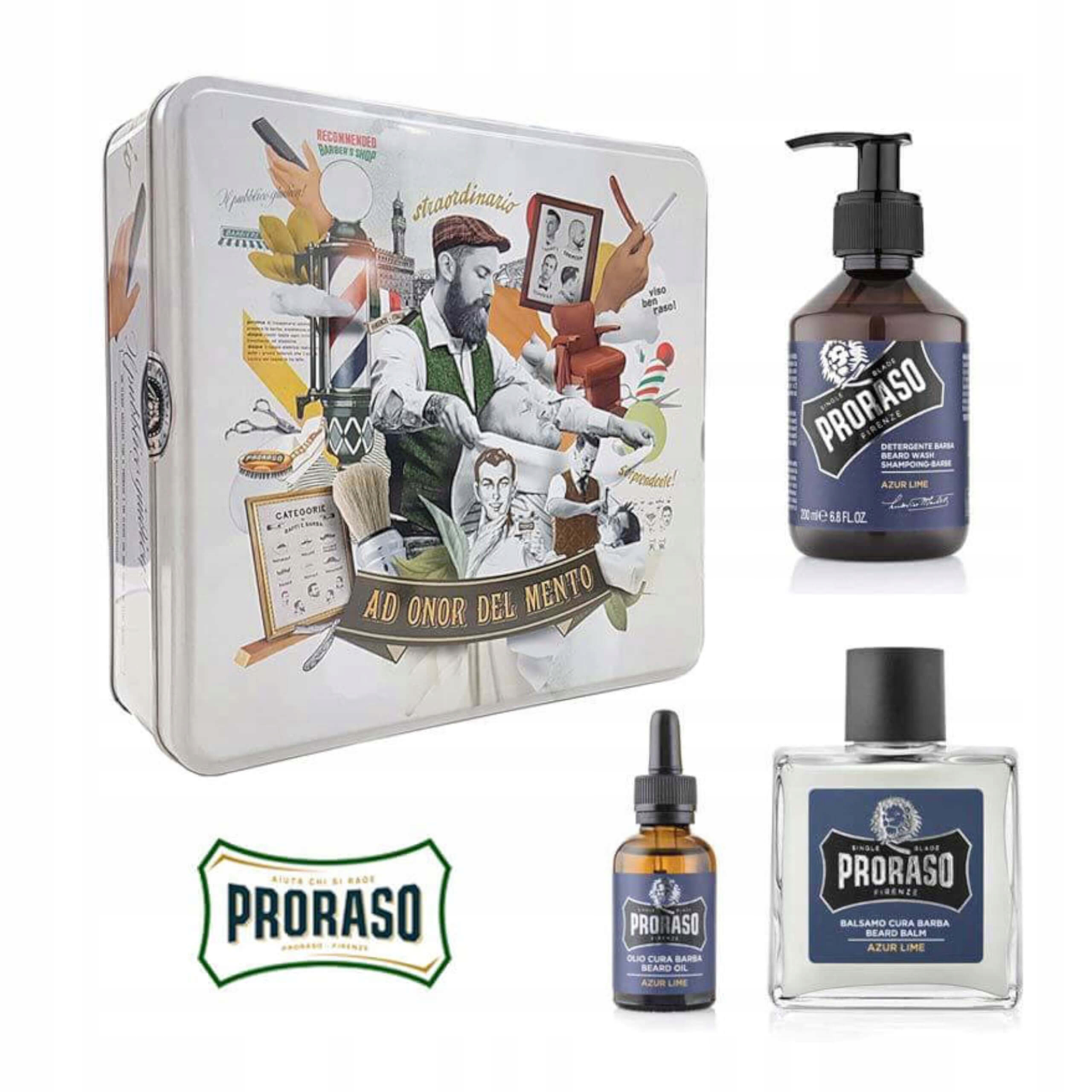 Proraso sada na vousy Azur Lime