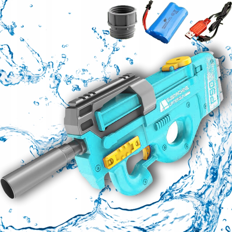 P90 AUTOMATYCZNY KARABIN PISTOLET NA WODĘ DUŻY MIOTACZ WODA BLASTER BASEN