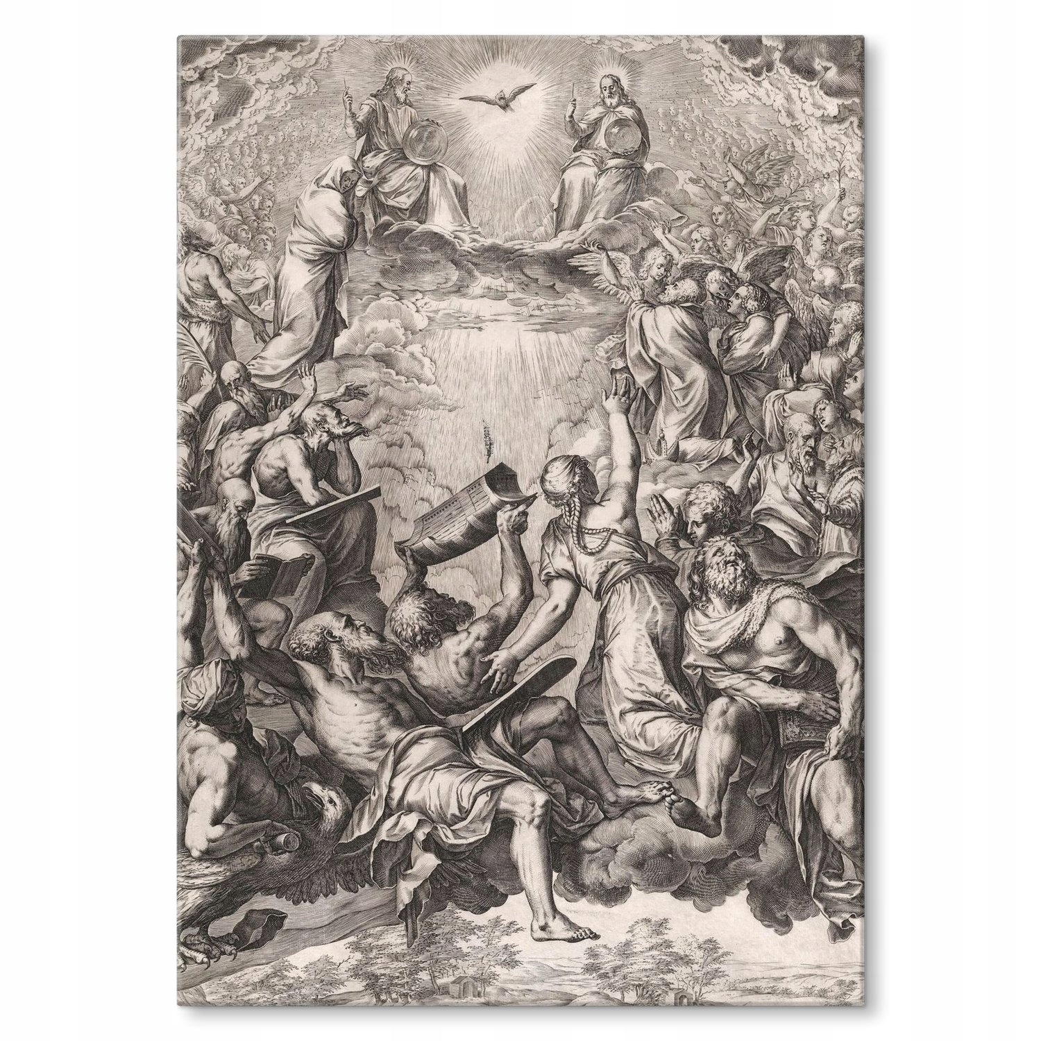 Kovový plakát Adoration trinity Titian Szyld Plech 30 x 42 cm Dárek