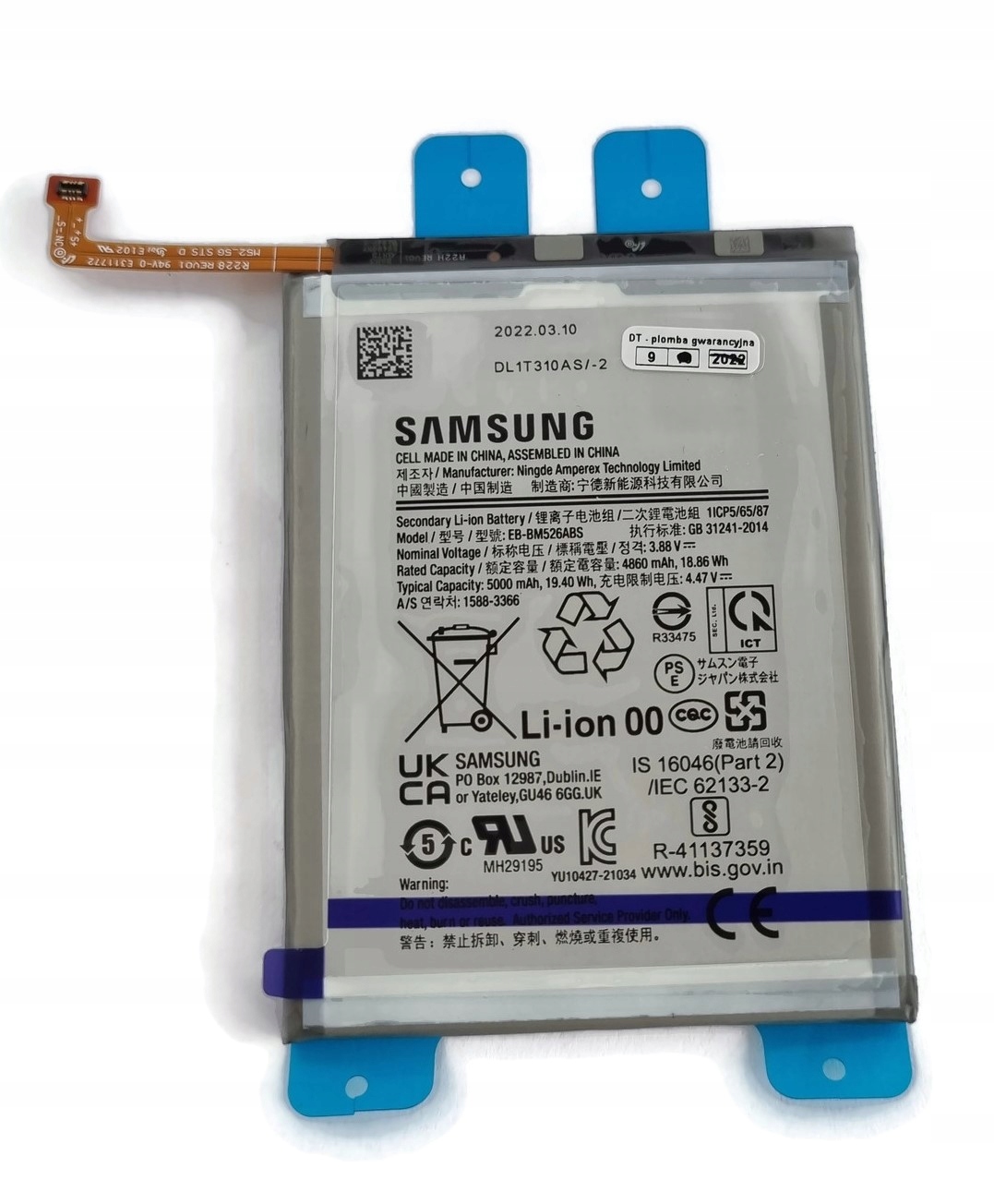 Org Nová originální baterie pro Samsung Galaxy M23 M33 M53 5G (SM-M236)
