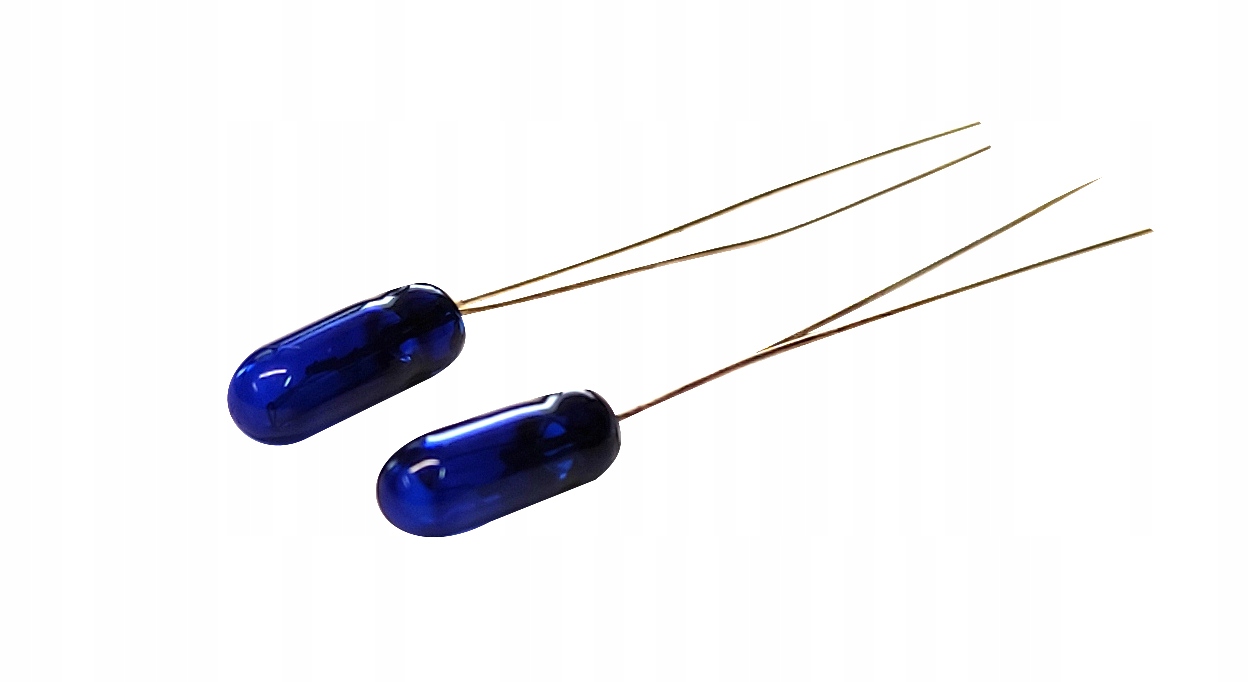 

żarówka miniaturowa 4mm 12V 100mA 2szt niebieska