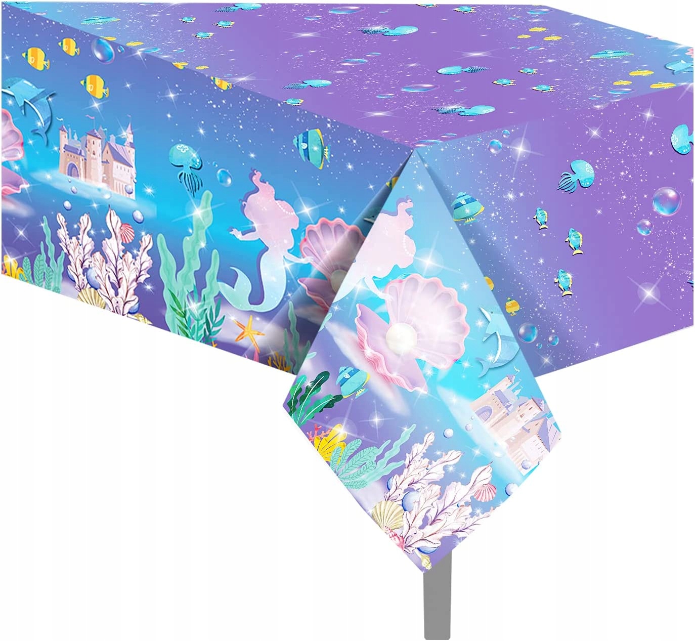 Syrena Podwodny śWiat Tematyczny Obrus Urodzinowy