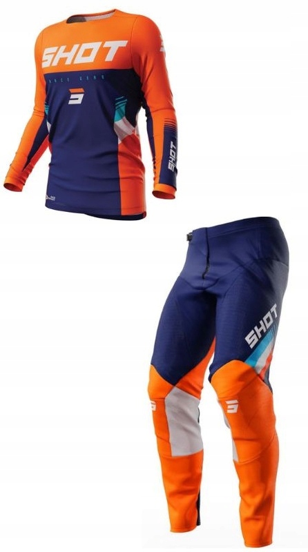 Komplet Shot Tracer Neon Orange Cross MX Štvorkolka Oranžový 40/2XL
