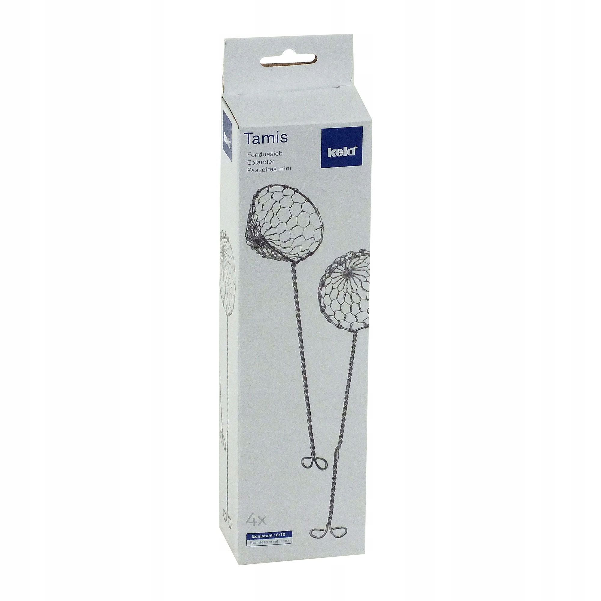 ŁYŻKA do FONDUE sitko cedzak zestaw 4szt KELA Seria Tamis