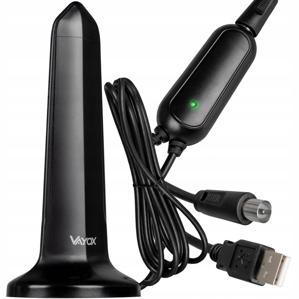 ANTENA AKTYWNA DVB-T2 POKOJOWA DOOKÓLNA LTE VAYOX Model VA0127