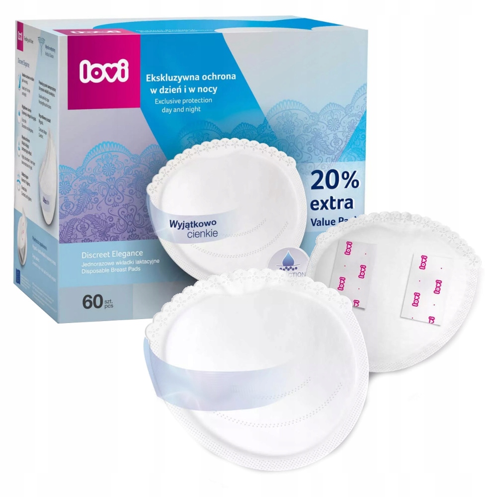 LOVI WKŁADKI LAKTACYJNE KRĄŻKI SAMOPRZYLEPNE 60SZT