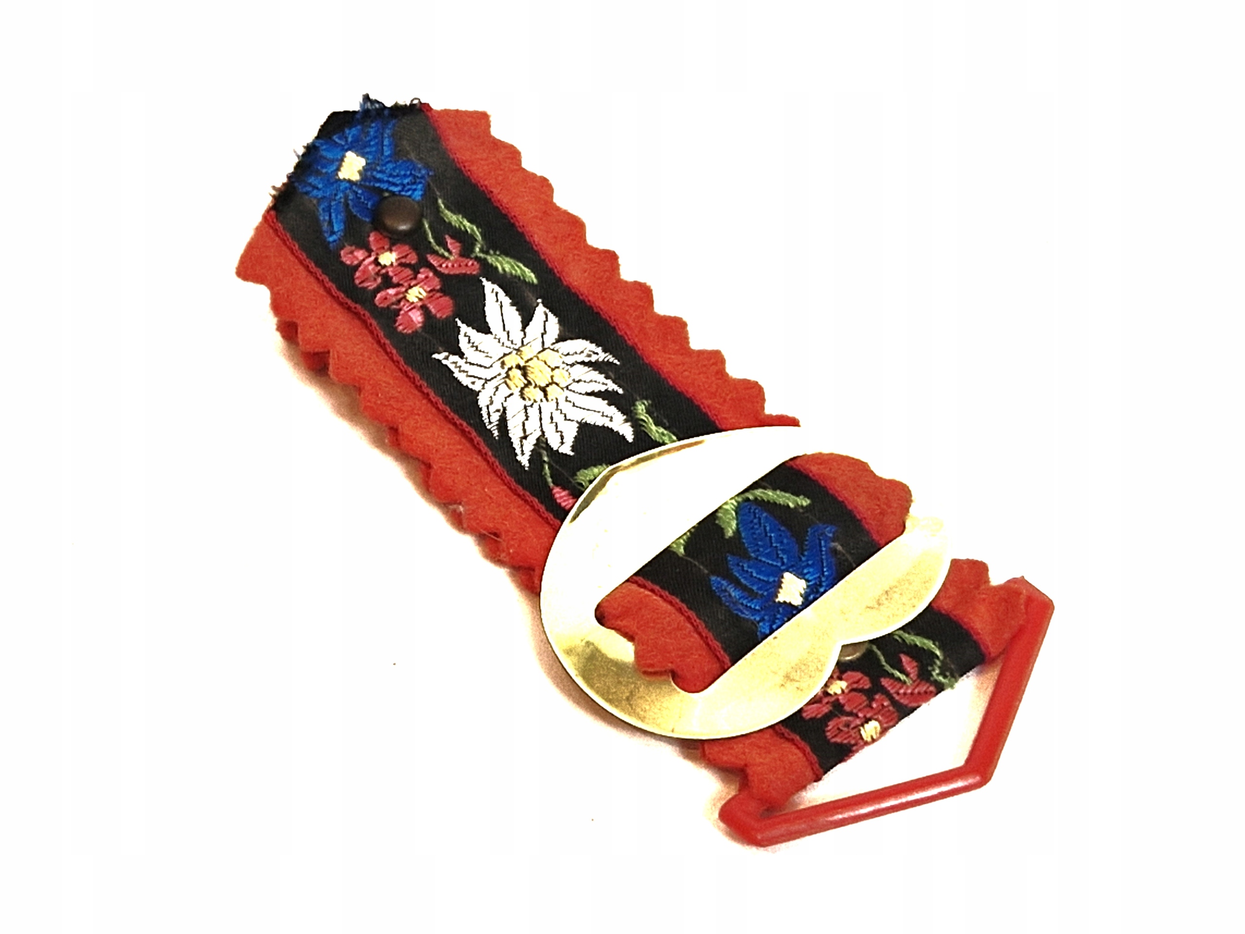 OZDOBNY HAFTOWANY PAS OBROŻA DO MAŁEGO (6-12 cm) DZWONKA PASTERSKIEGO /2680
