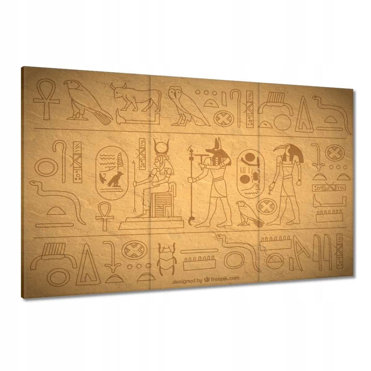 Obrazy 120x80 Egyptské hieroglyfy