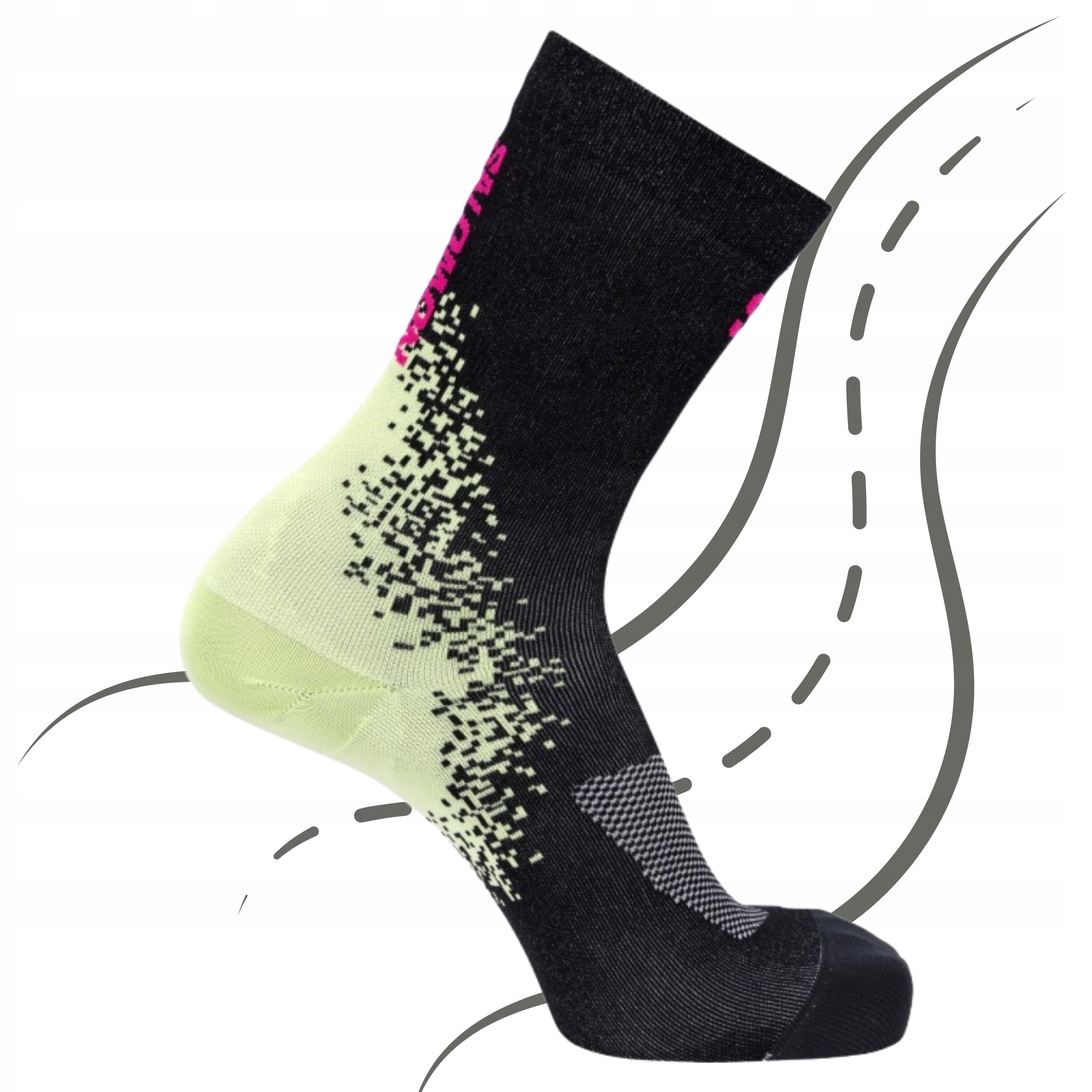 Salomon Skarpety Sportowe Do Biegania Skarpetki Długie Gravel Crew 39-41