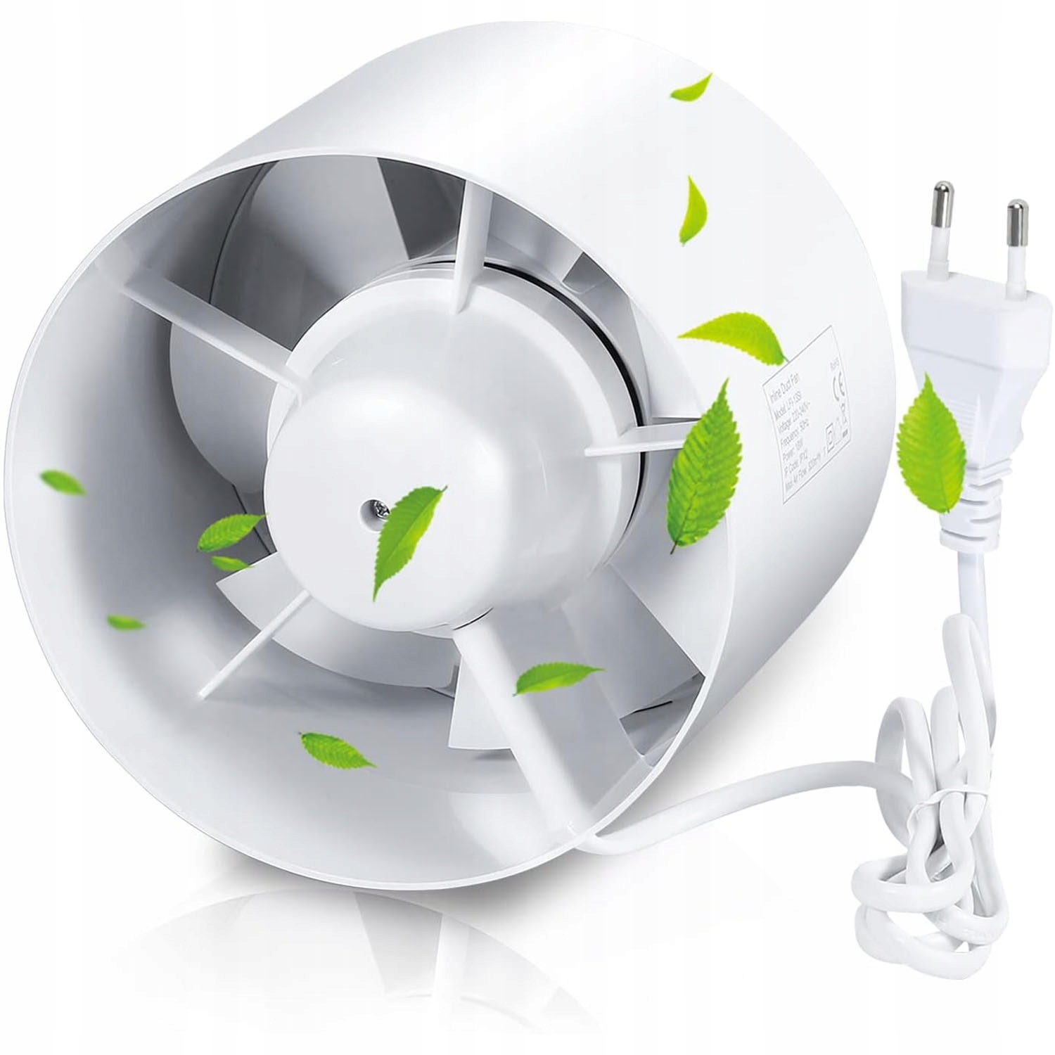 Kanálový Ventilátor 150 MM, Tichý Odtahový Ventilátor 18 W, 320 M³/h