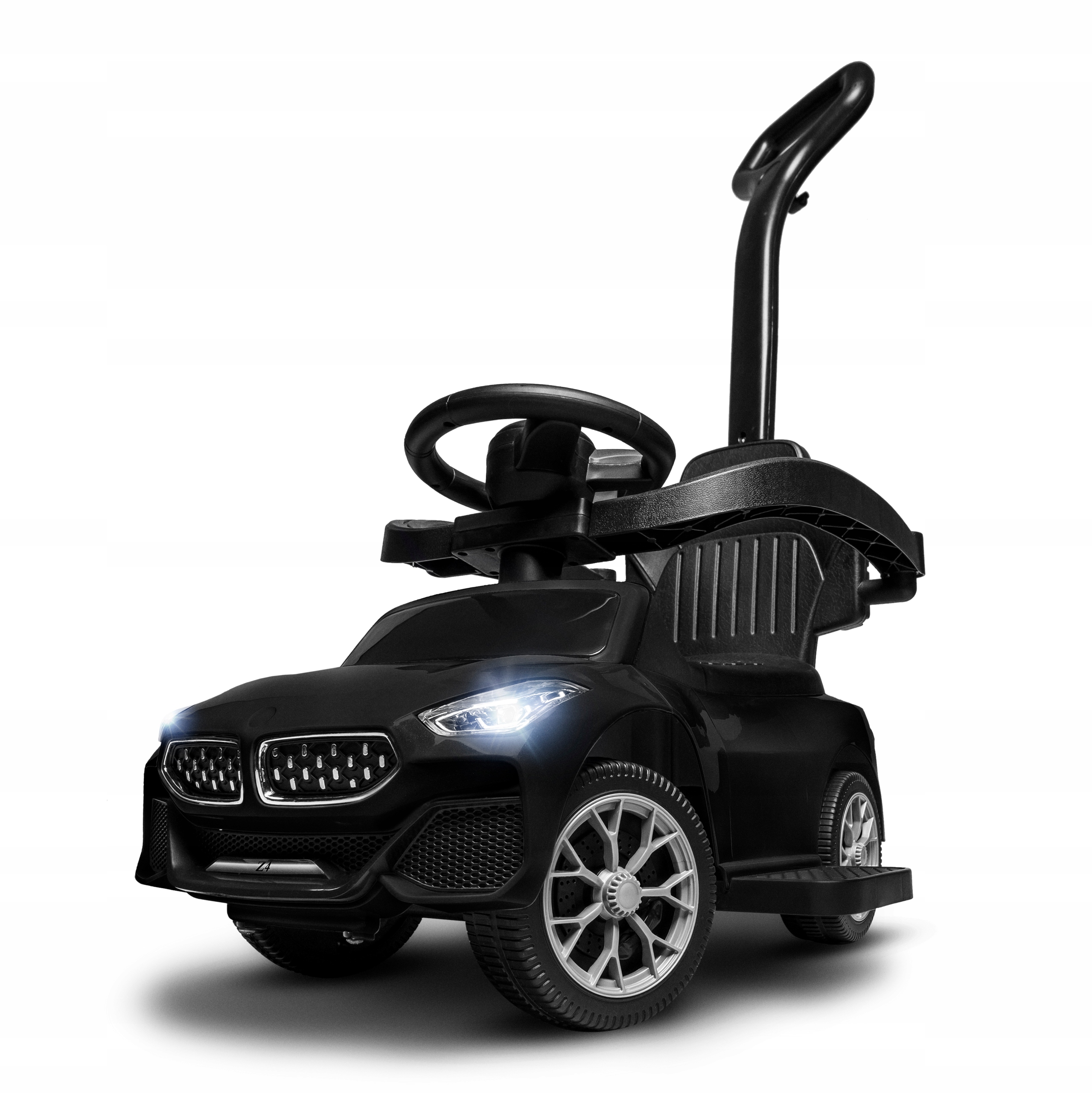 Roadster Z4 Jeździk Pchacz dla dziecka Led skrętna rączka na roczek