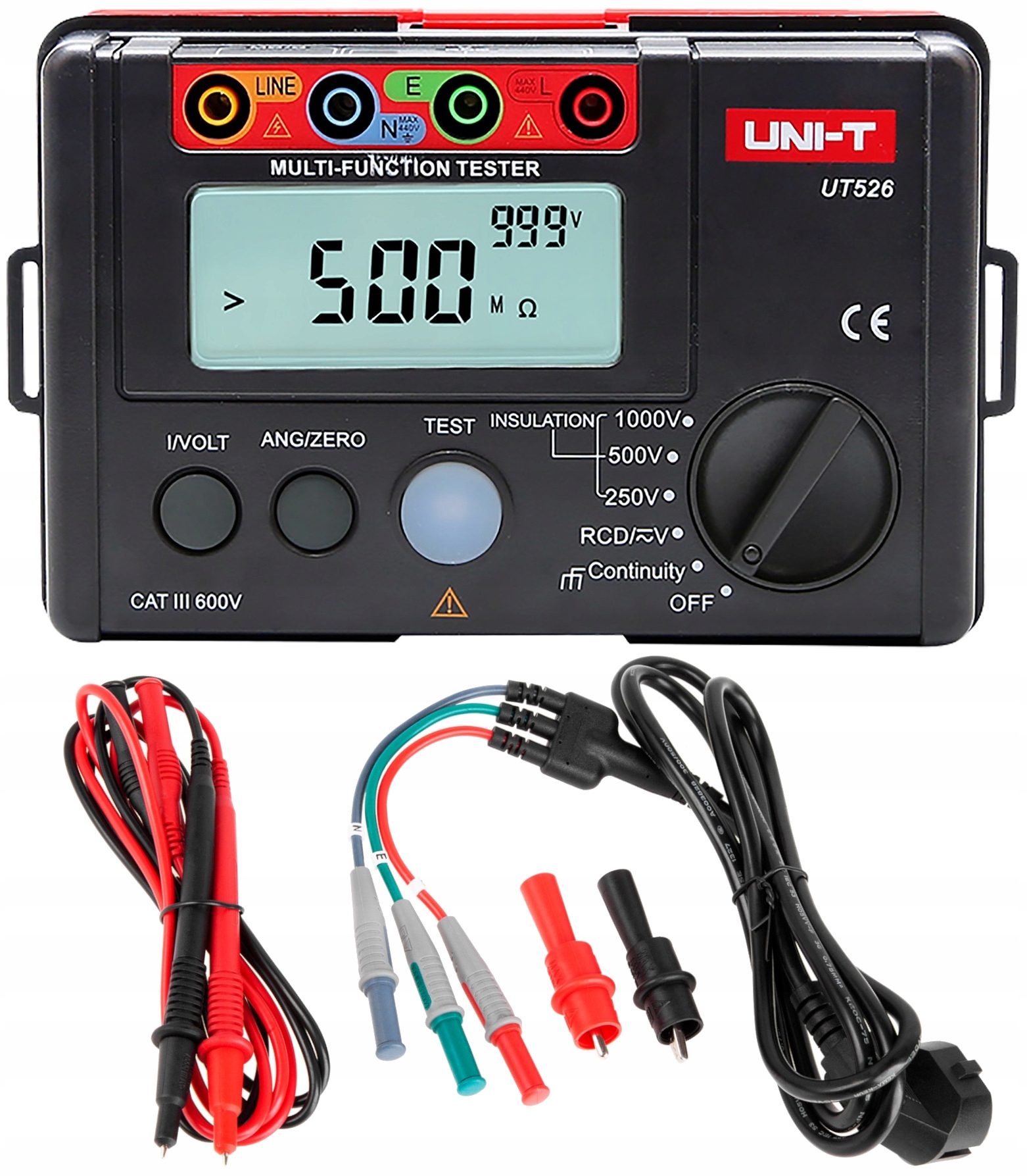 Мультиметр многофункциональный ЖК-дисплей 1000V RCD метр