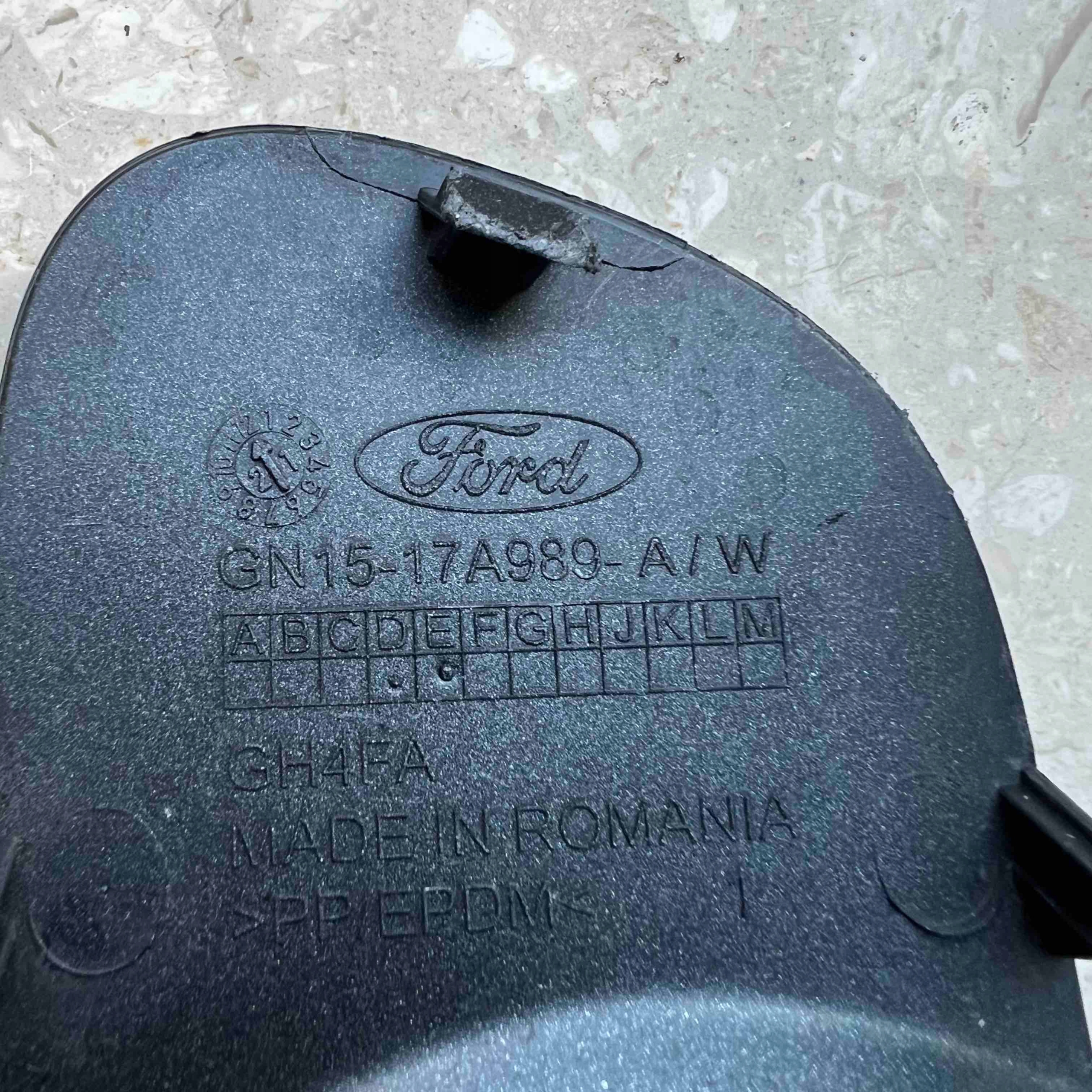 FORD ECOSPORT 17-22 towing hook cap bumper front GN1517A989A