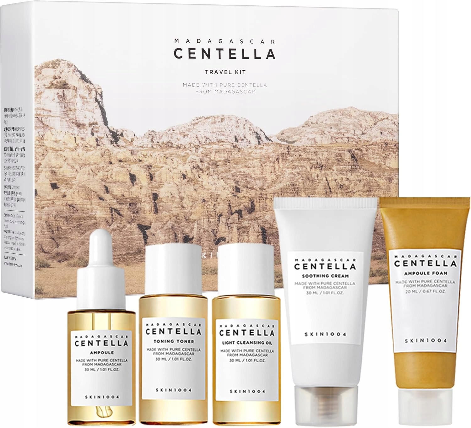SKIN1004 Madagascar Centella Ultimate 5 cestovní sada pro hydrataci obličeje