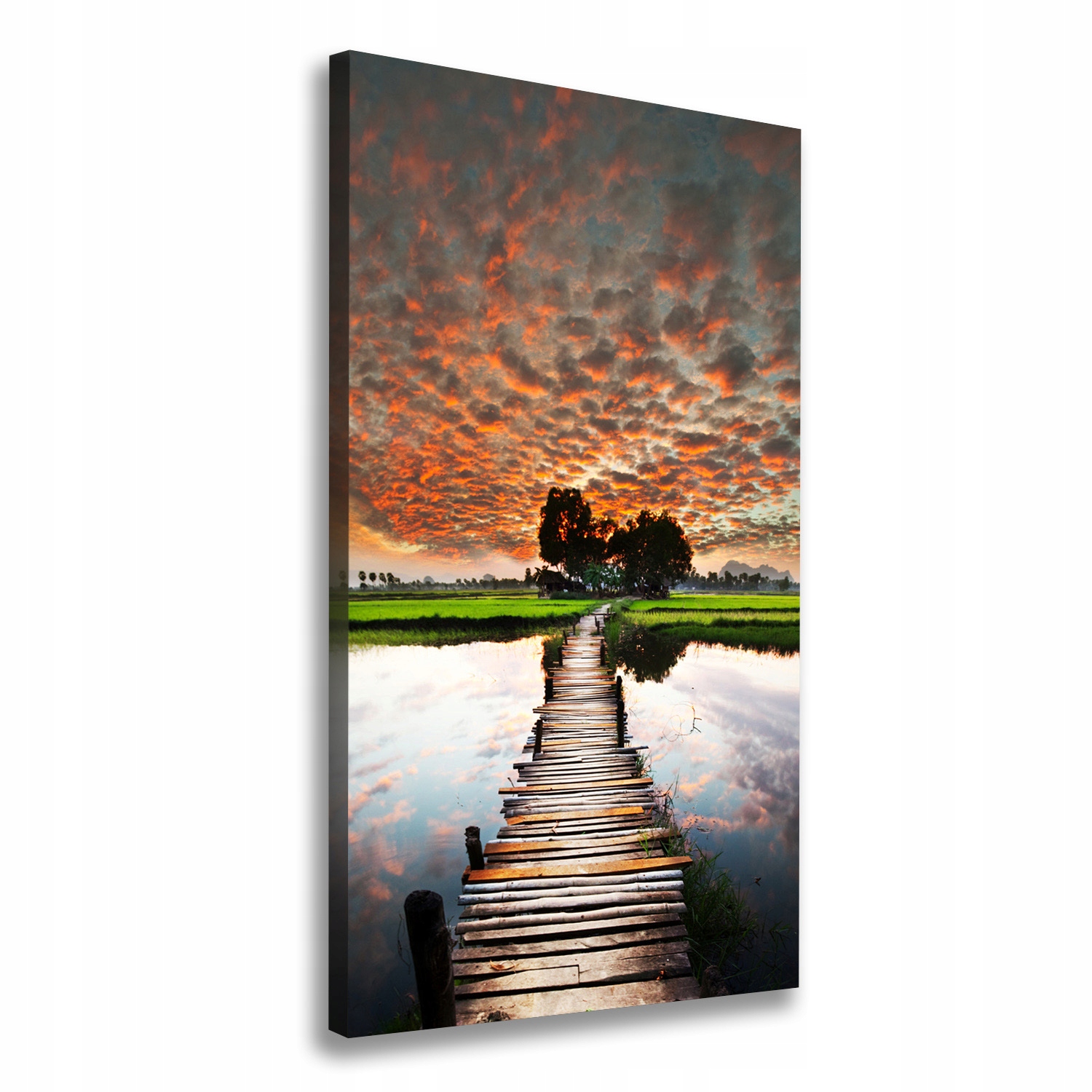 

Foto obraz na płótnie Drewniany most 70x140 cm