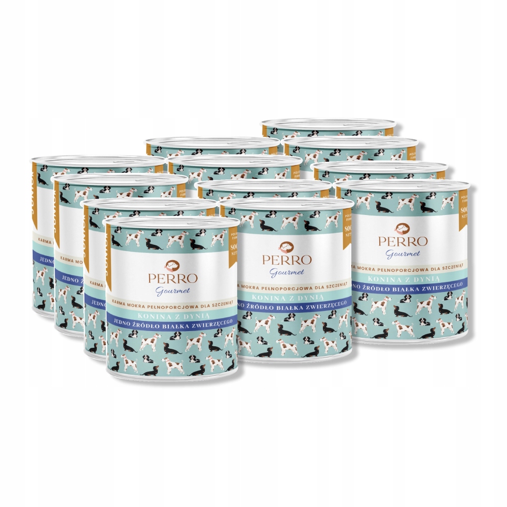 Perro Gourmet Konina s dýní pro štěňata 12x800 g