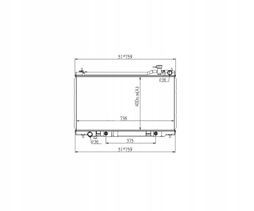 ІНФІНІТІ G35 2002-2008 радіатор воду 3.5 V6 b