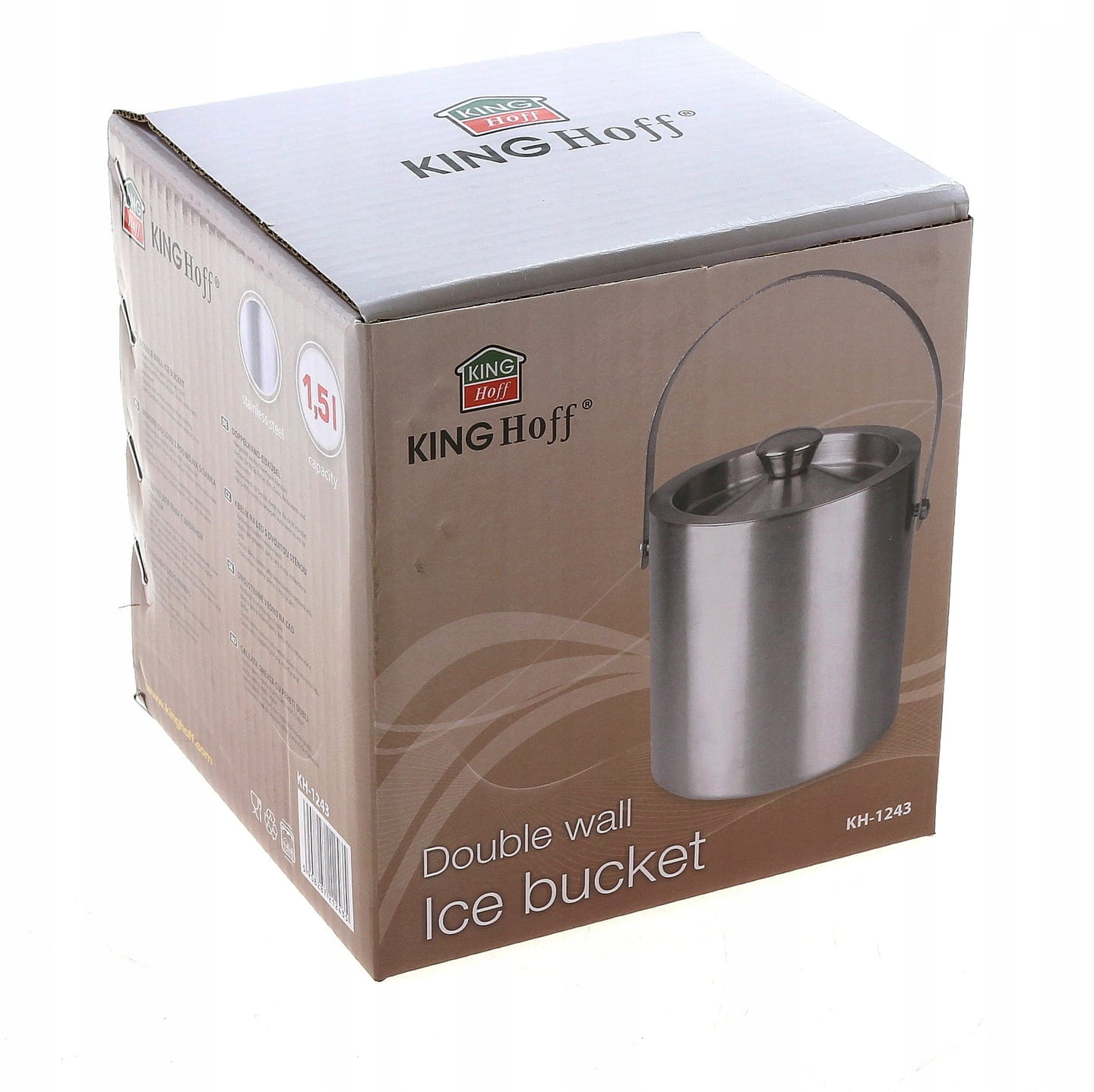 Pojemnik na LÓD Wiaderko Do LODU 1,5 L KING Hoff Producent Kinghoff