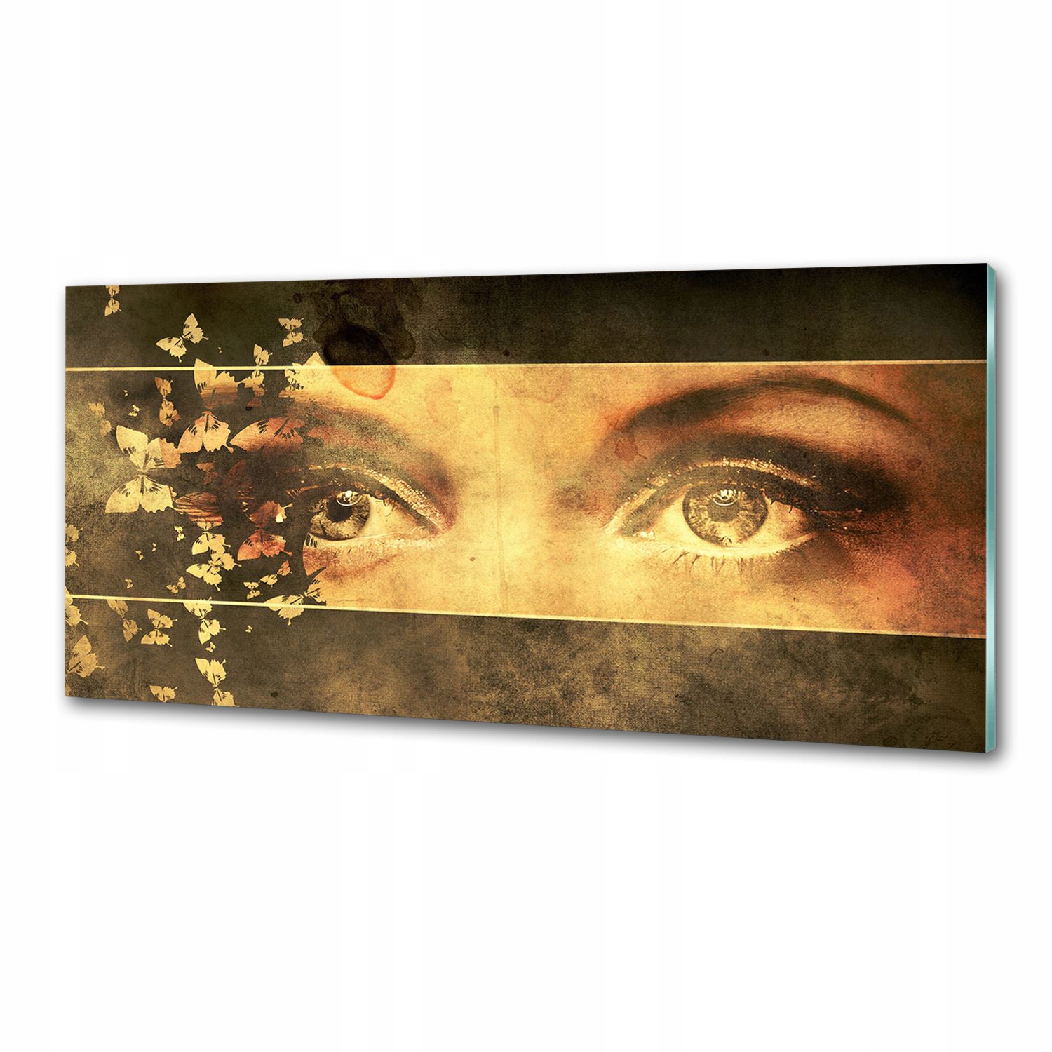 Panel do kuchyne Oči a motýle 125 x 50 cm Lepidlo