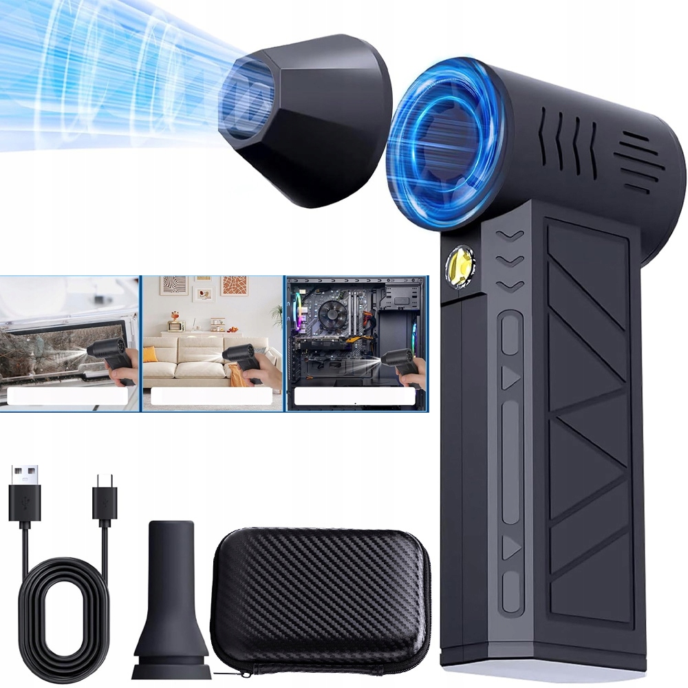 Elektrický Foukač Stlačený Vzduch Kompresor Air Duster Na Prach Usb