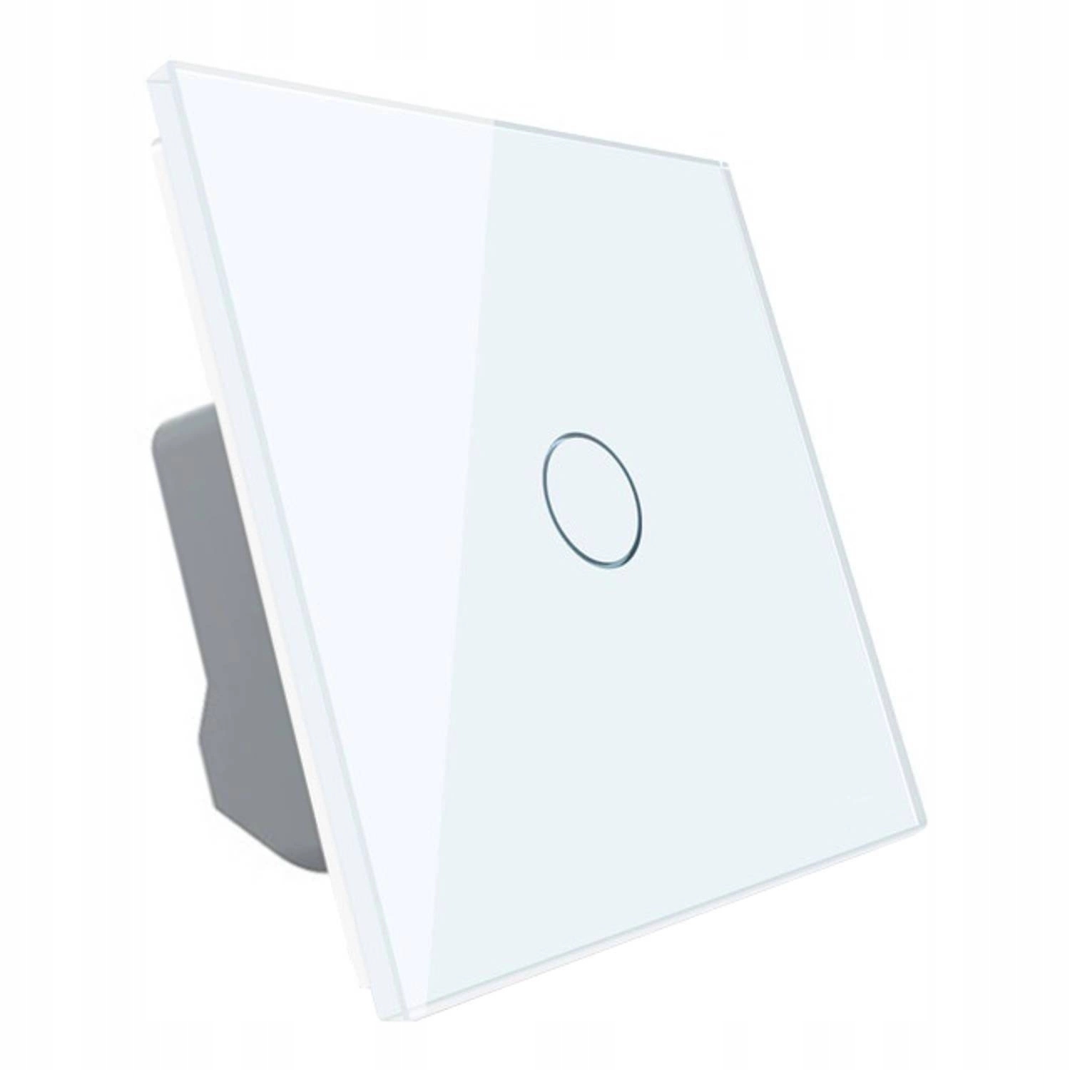 Livolo Włącznik dotykowy pojedynczy biały panel szklany VL-C701-61