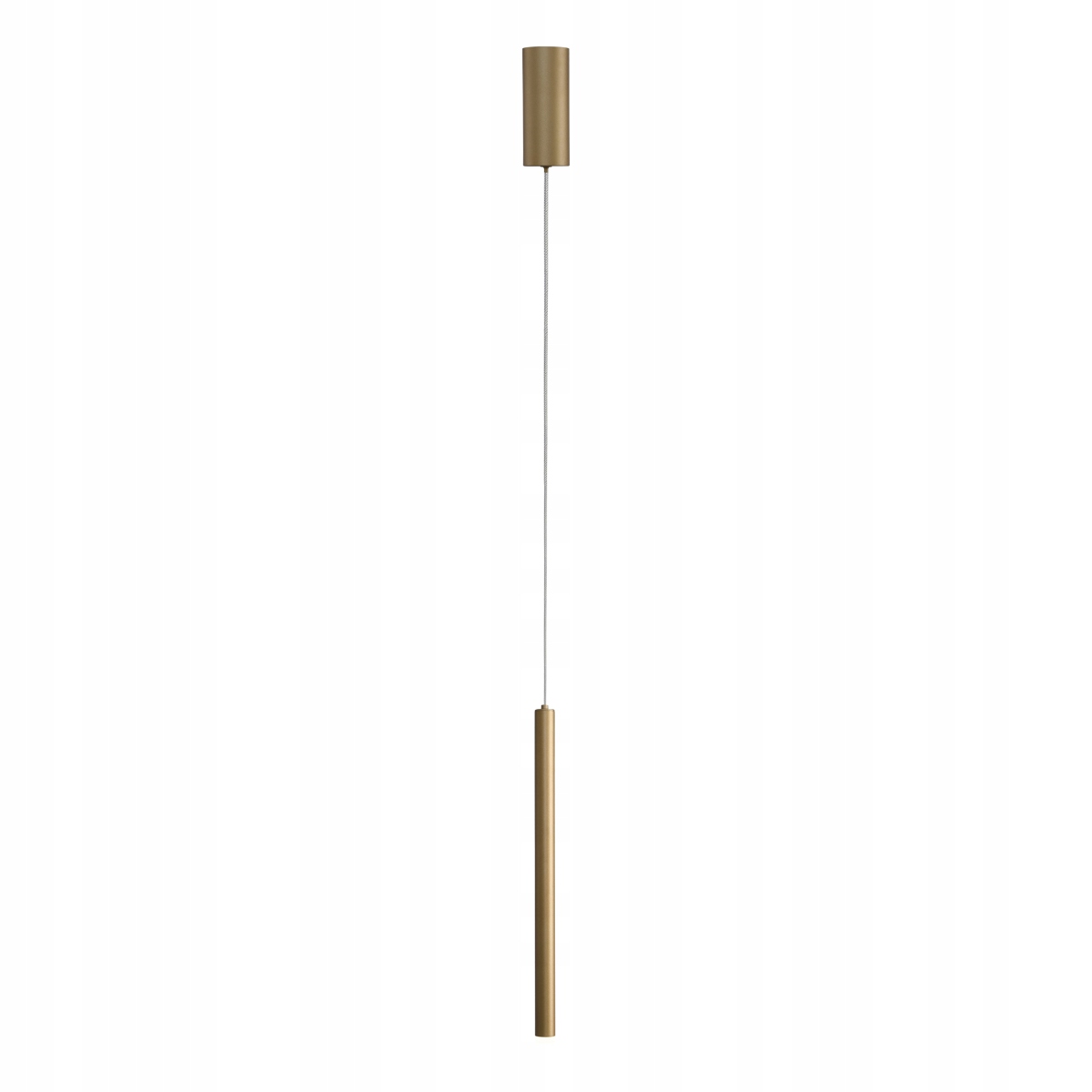 Závěsná lampa zlatá tuba, lustr do obývacího pokoje, kuchyně koupelny Valdes