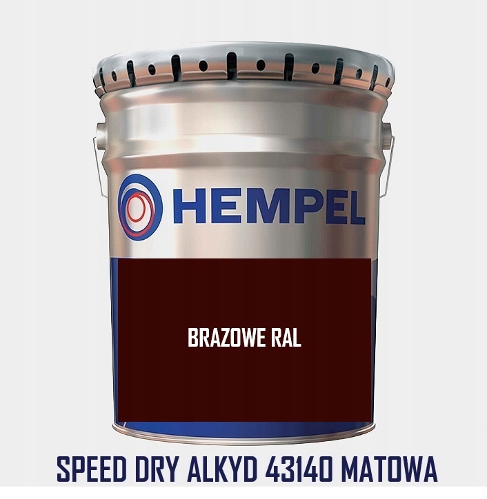 Szybkoschnąca Farba Matowa Hempel Speed Dry Alkyd 43140 Brązowa 5L